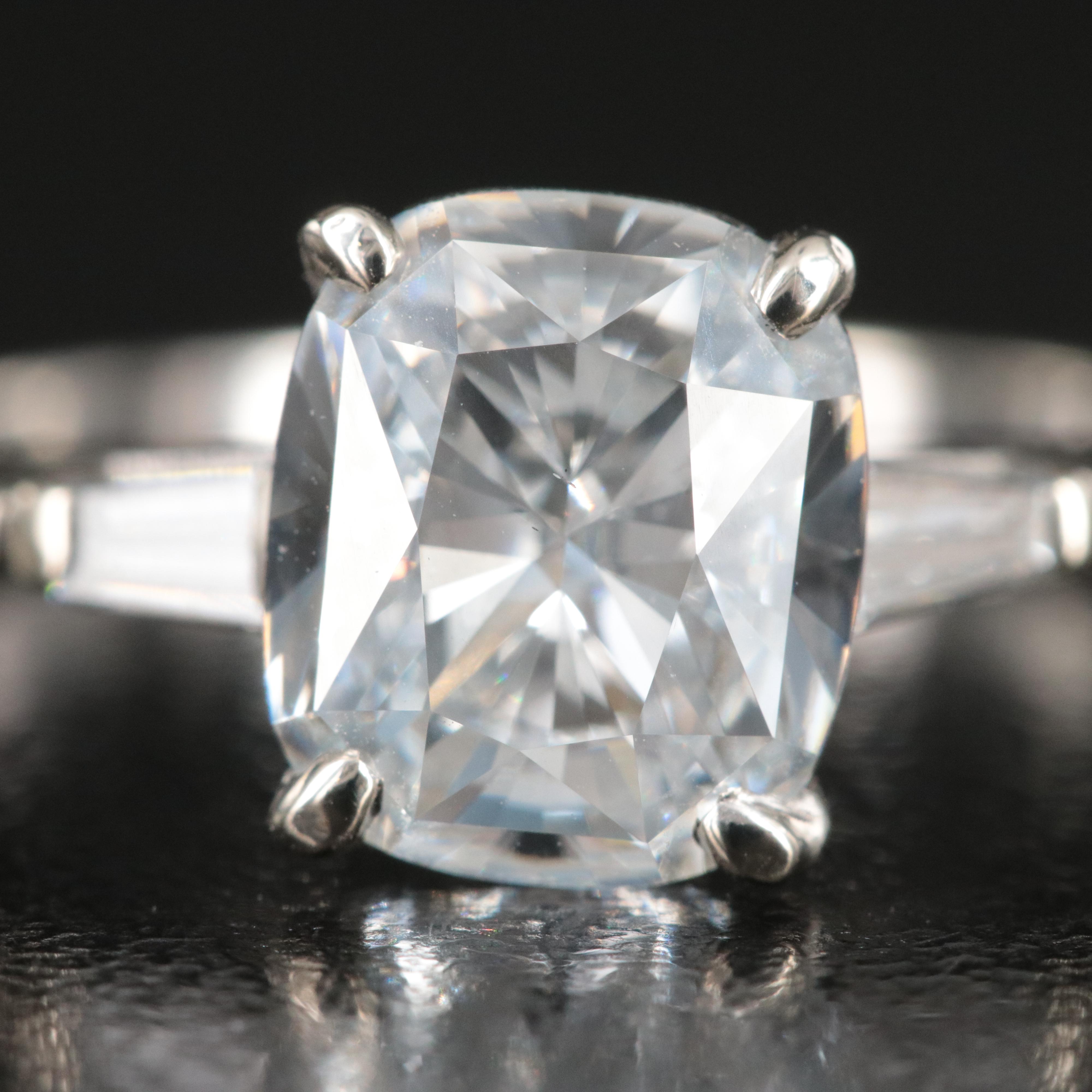 14K 3.25 CTW Diamond Ring with a GIA Diamond Grading Report
