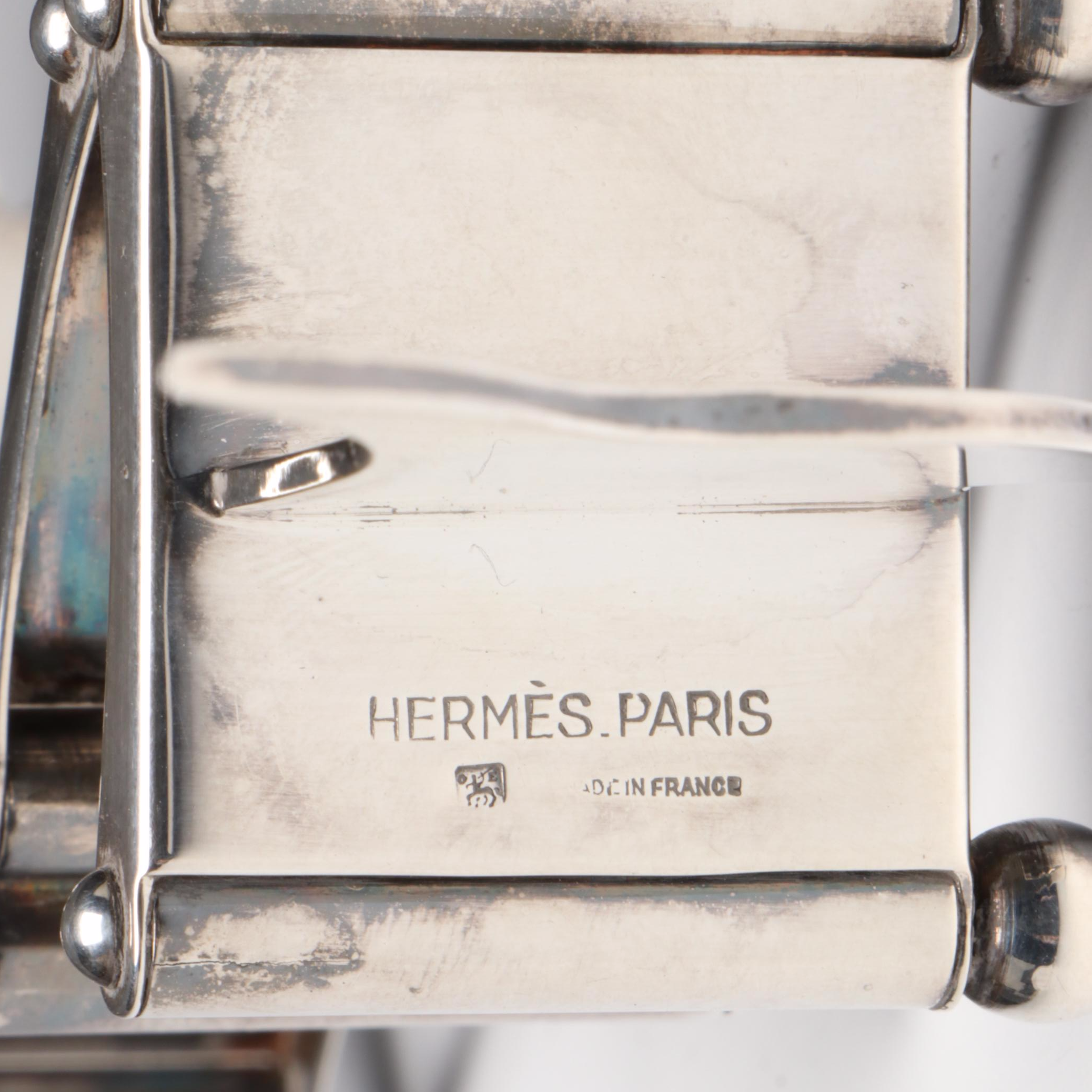 French Hermès Silver Plate Articulating Dachshund Picture Frame, Late 20th C.