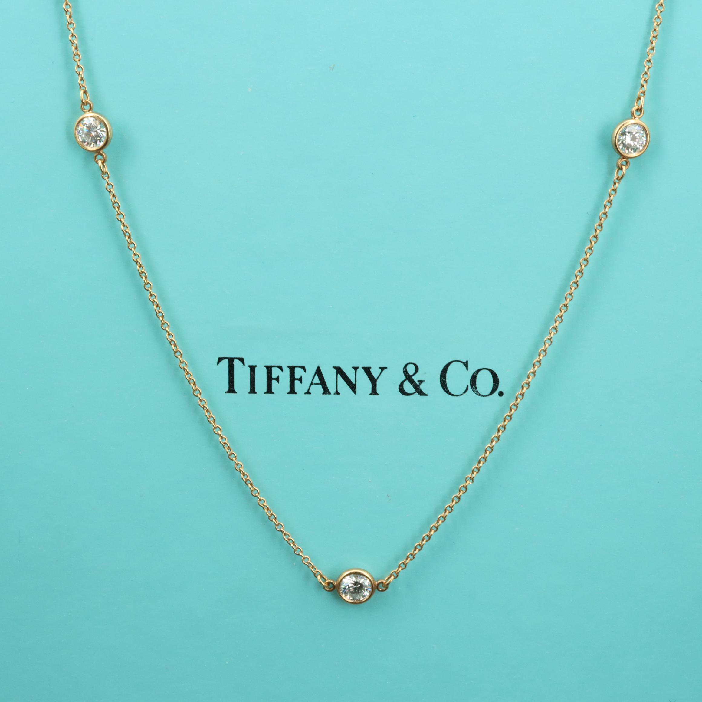 Tiffany & Co. Diamonds by the Yard Platinum 1.00 CTW Diamond Necklace