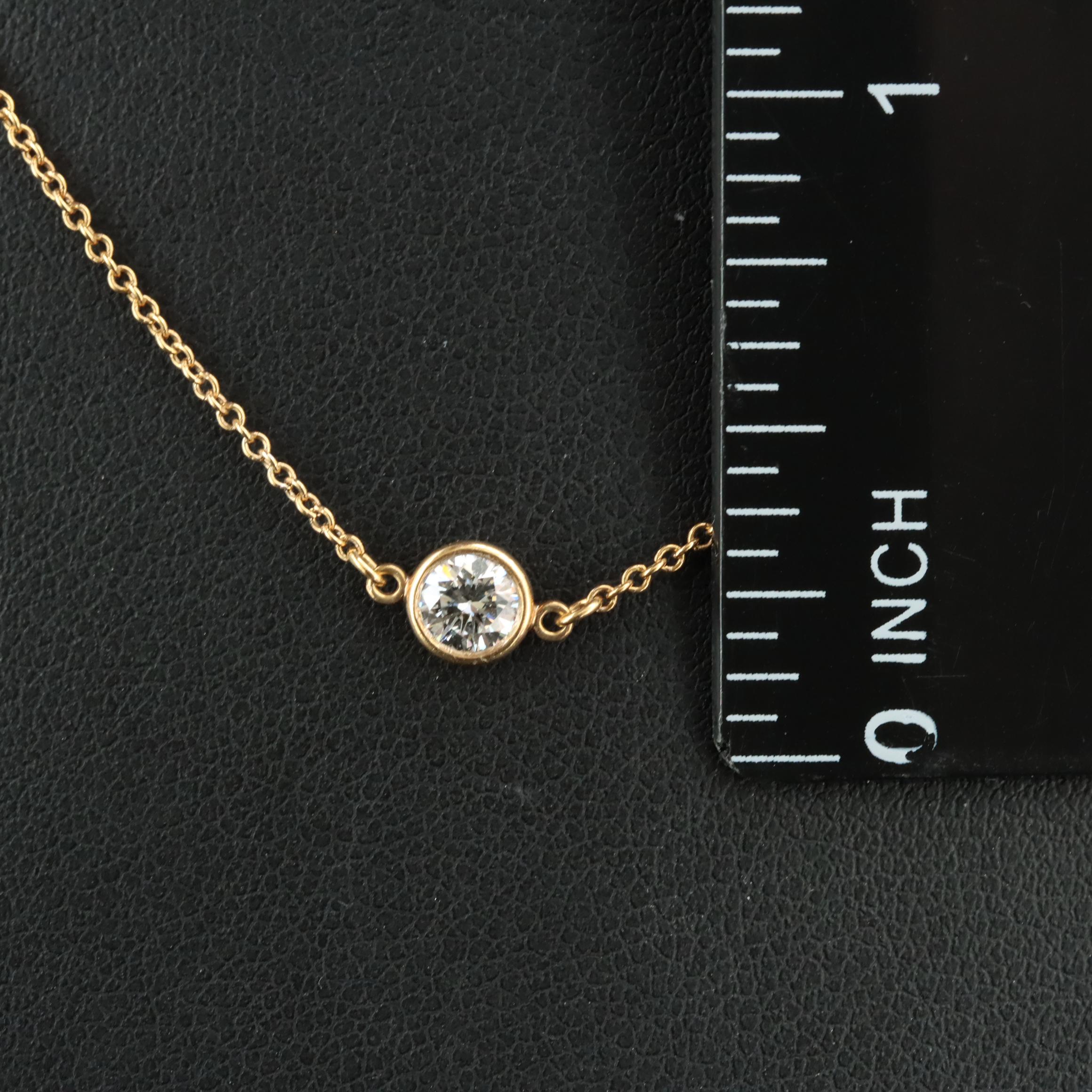 Tiffany & Co. Diamonds by the Yard Platinum 1.00 CTW Diamond Necklace