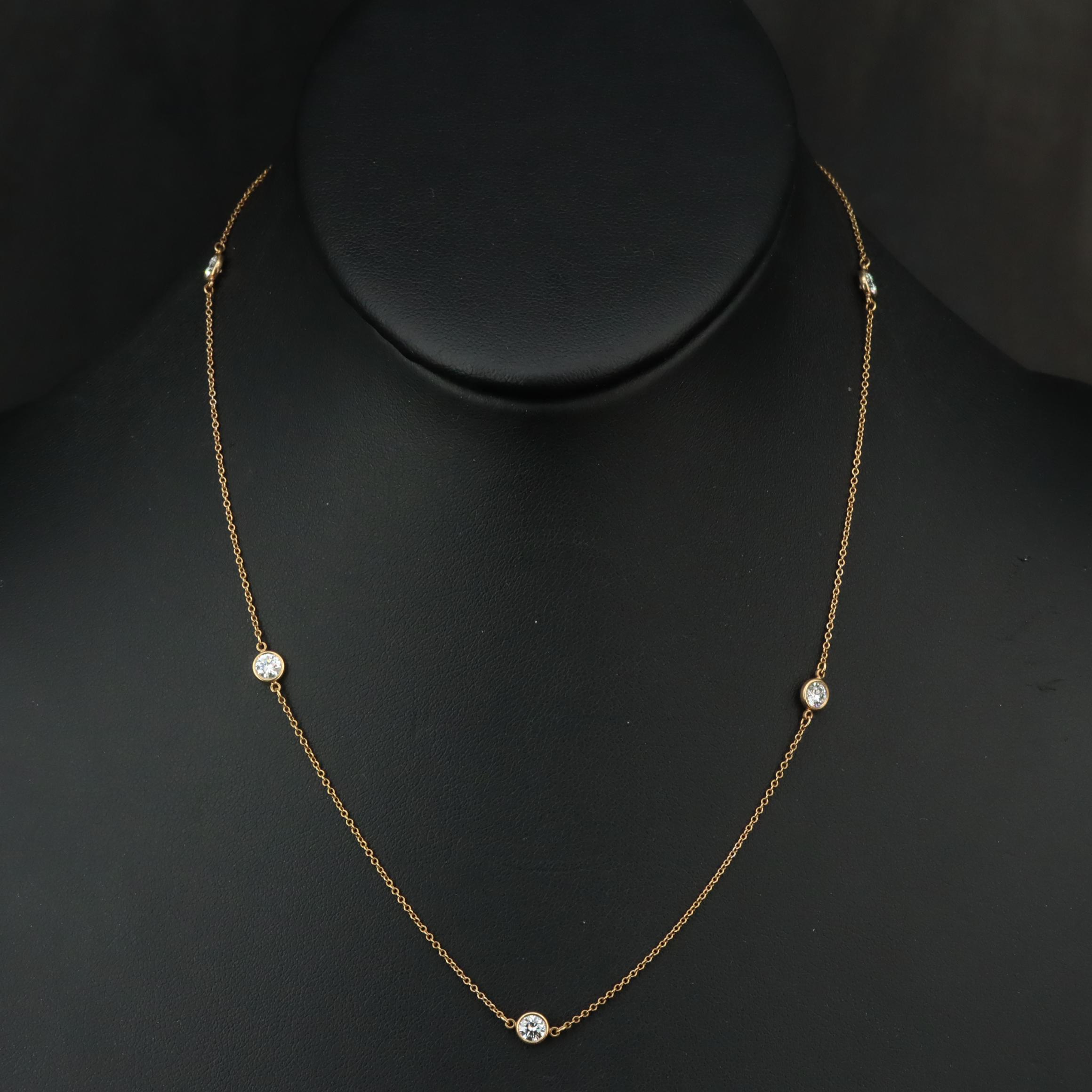 Tiffany & Co. Diamonds by the Yard Platinum 1.00 CTW Diamond Necklace