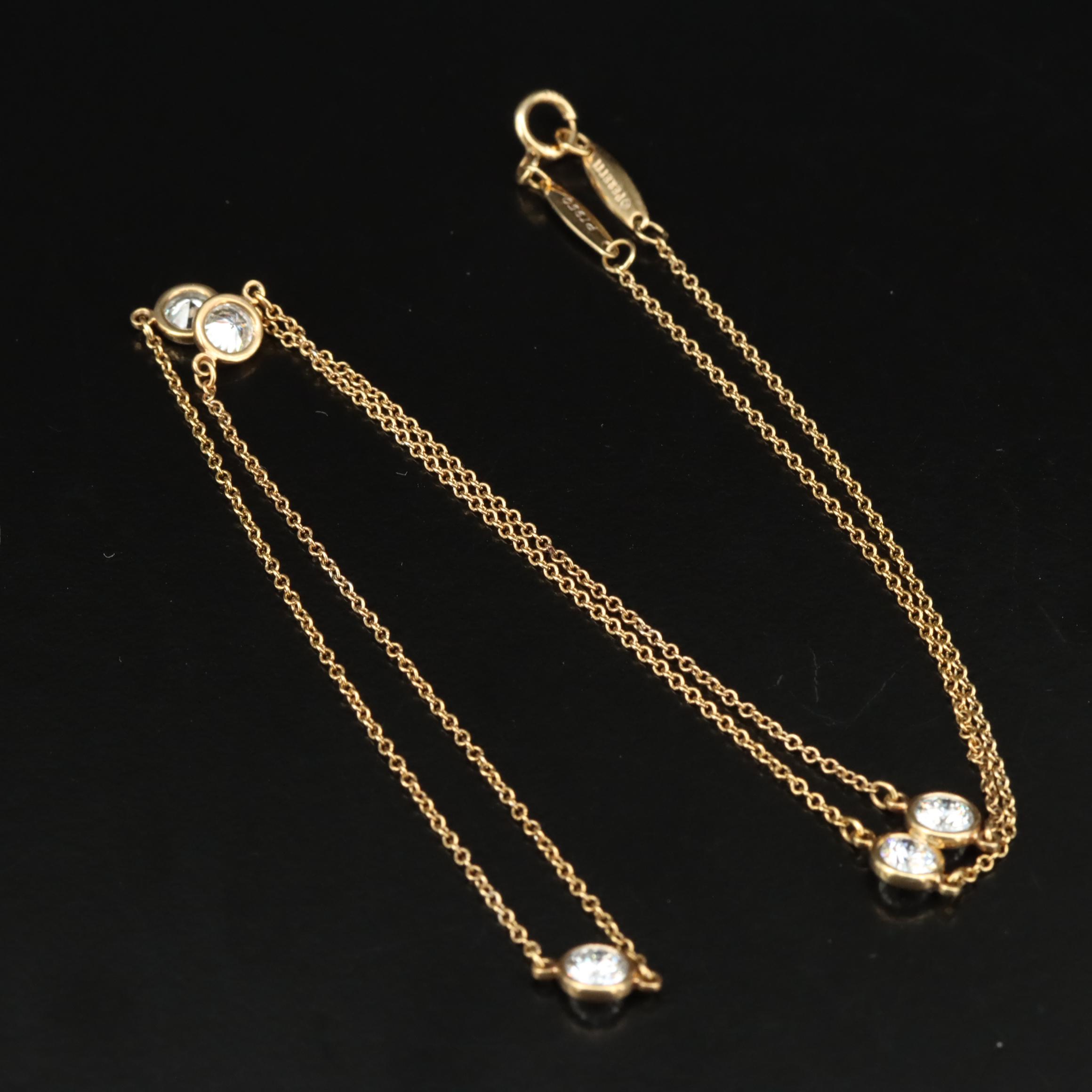 Tiffany & Co. Diamonds by the Yard Platinum 1.00 CTW Diamond Necklace