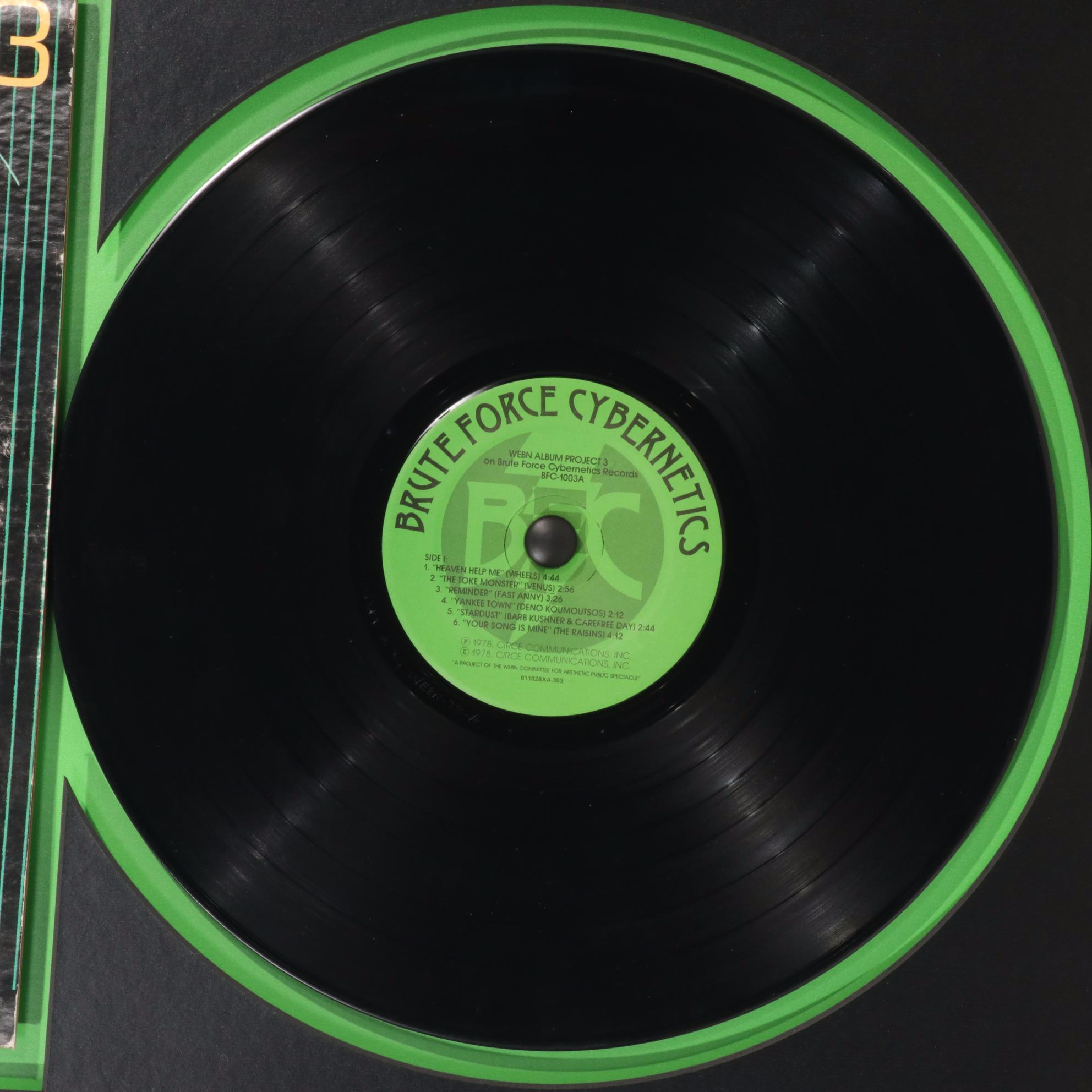 WEBN Album Project 3 from Brute Force Cybernetics Records Framed Cutout Display