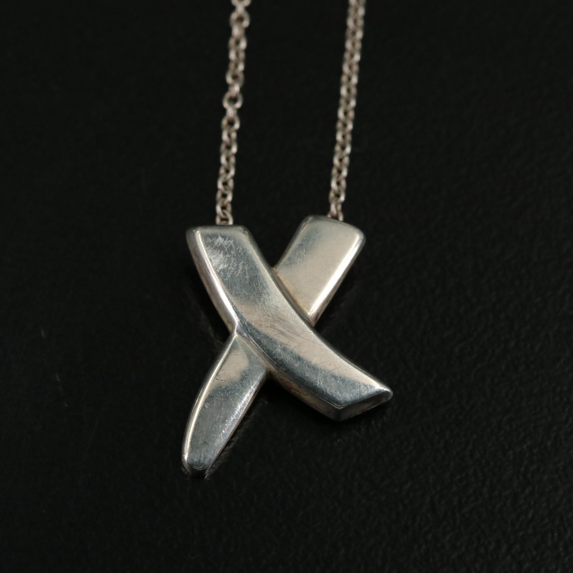 Paloma Picasso for Tiffany & Co. Sterling Graffiti X Necklace