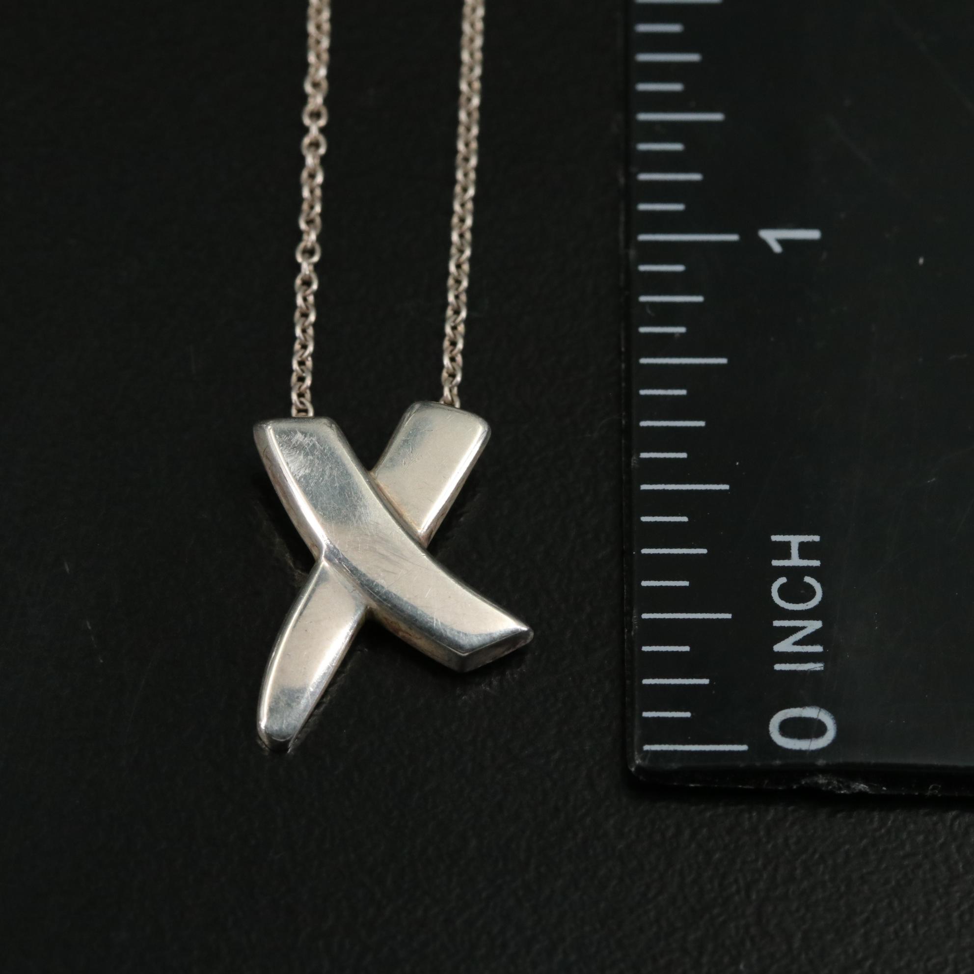 Paloma Picasso for Tiffany & Co. Sterling Graffiti X Necklace