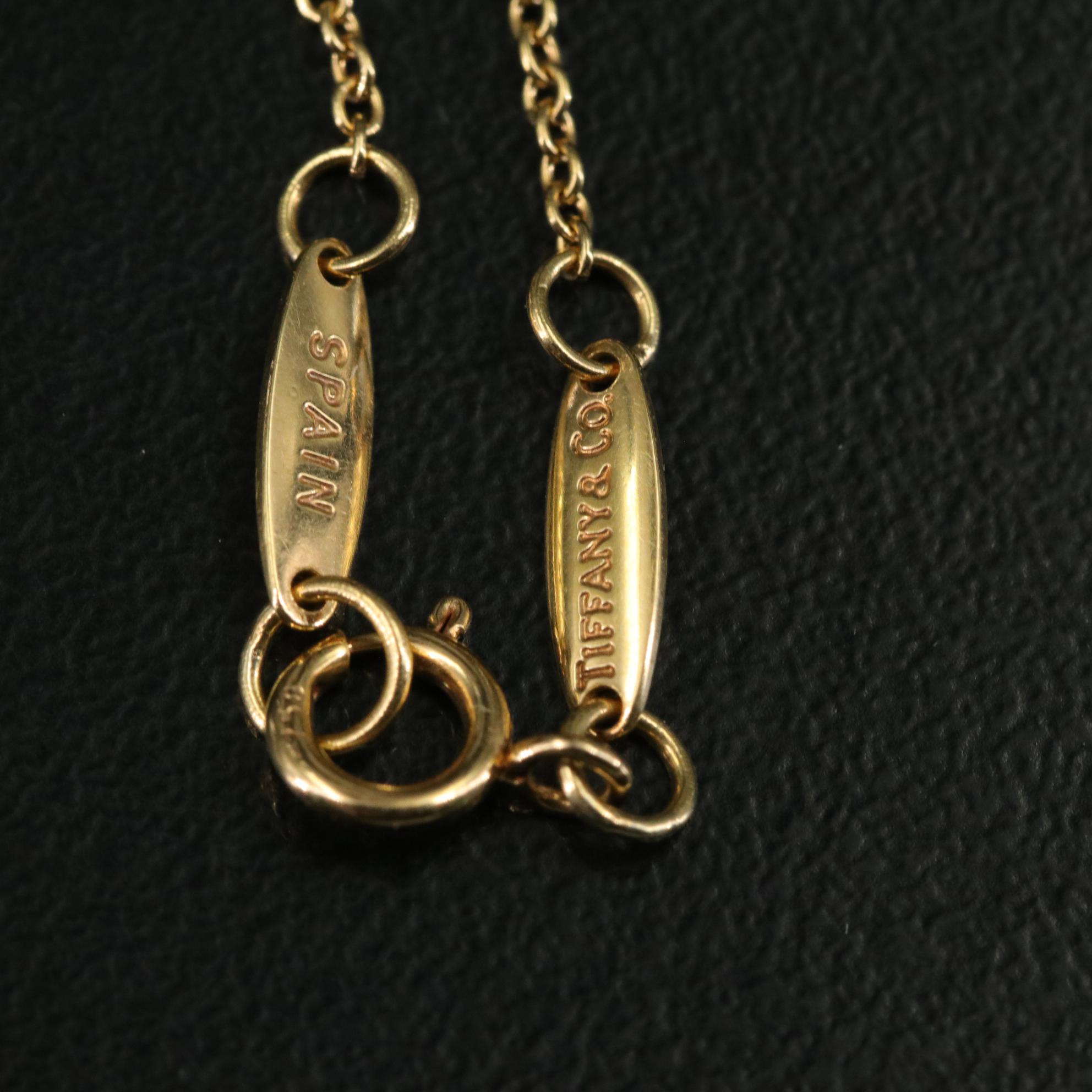 Elsa Peretti for Tiffany & Co. 18K Open Heart Pendant Necklace