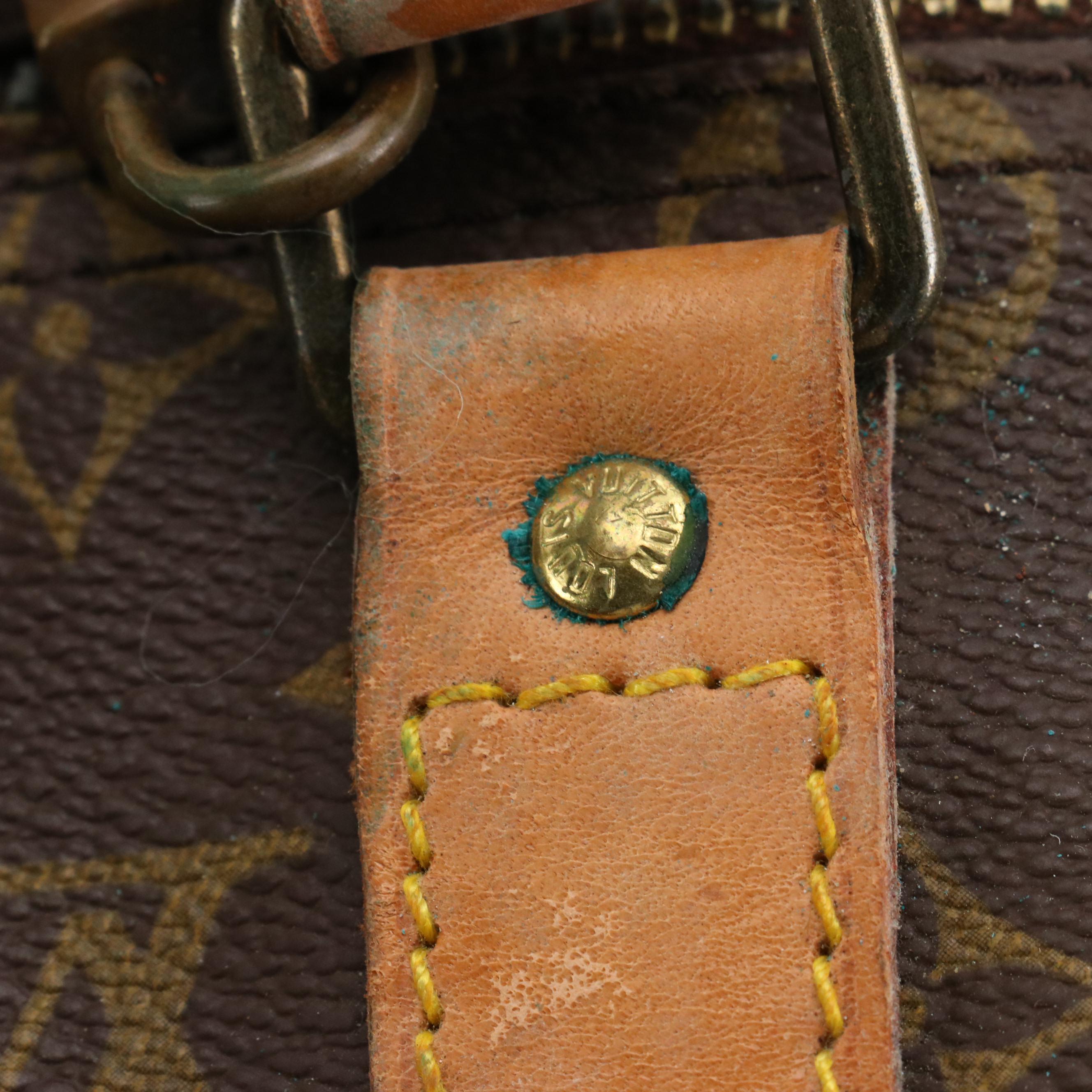 Louis Vuitton Keepall 50 Travel Bag in Monogram Canvas and Leather