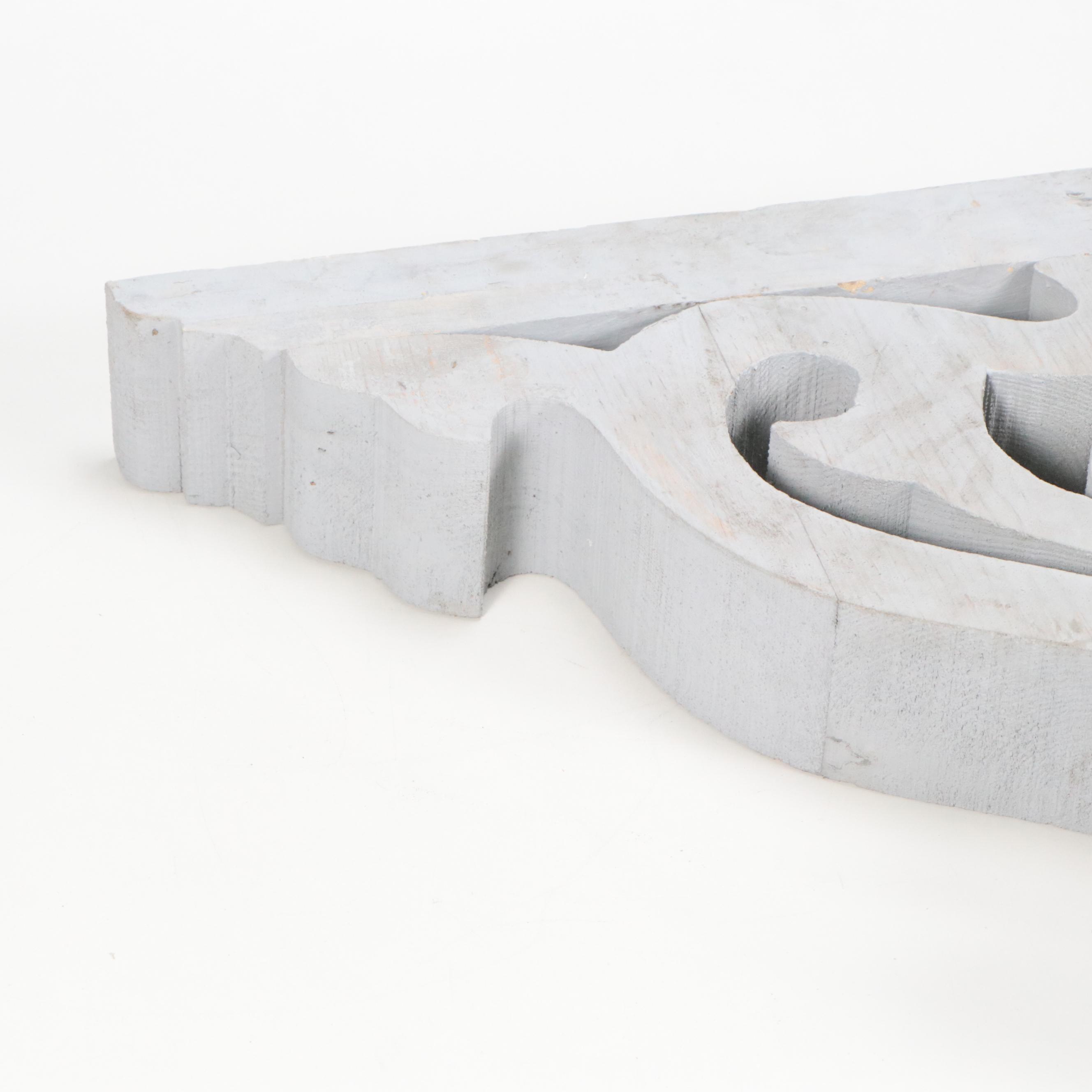 Contemporary Painted Wood Decorative Wall Corbels