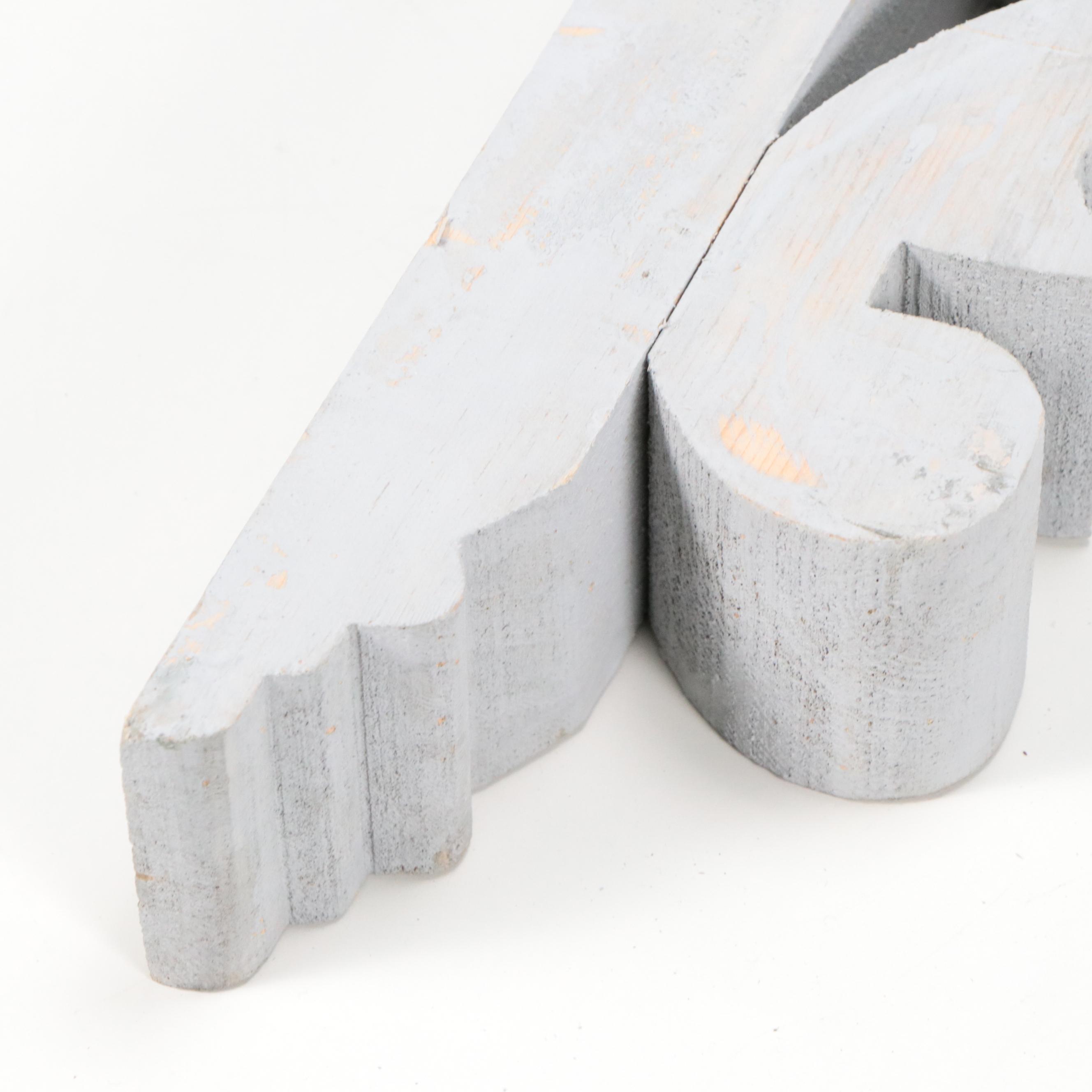 Contemporary Painted Wood Decorative Wall Corbels