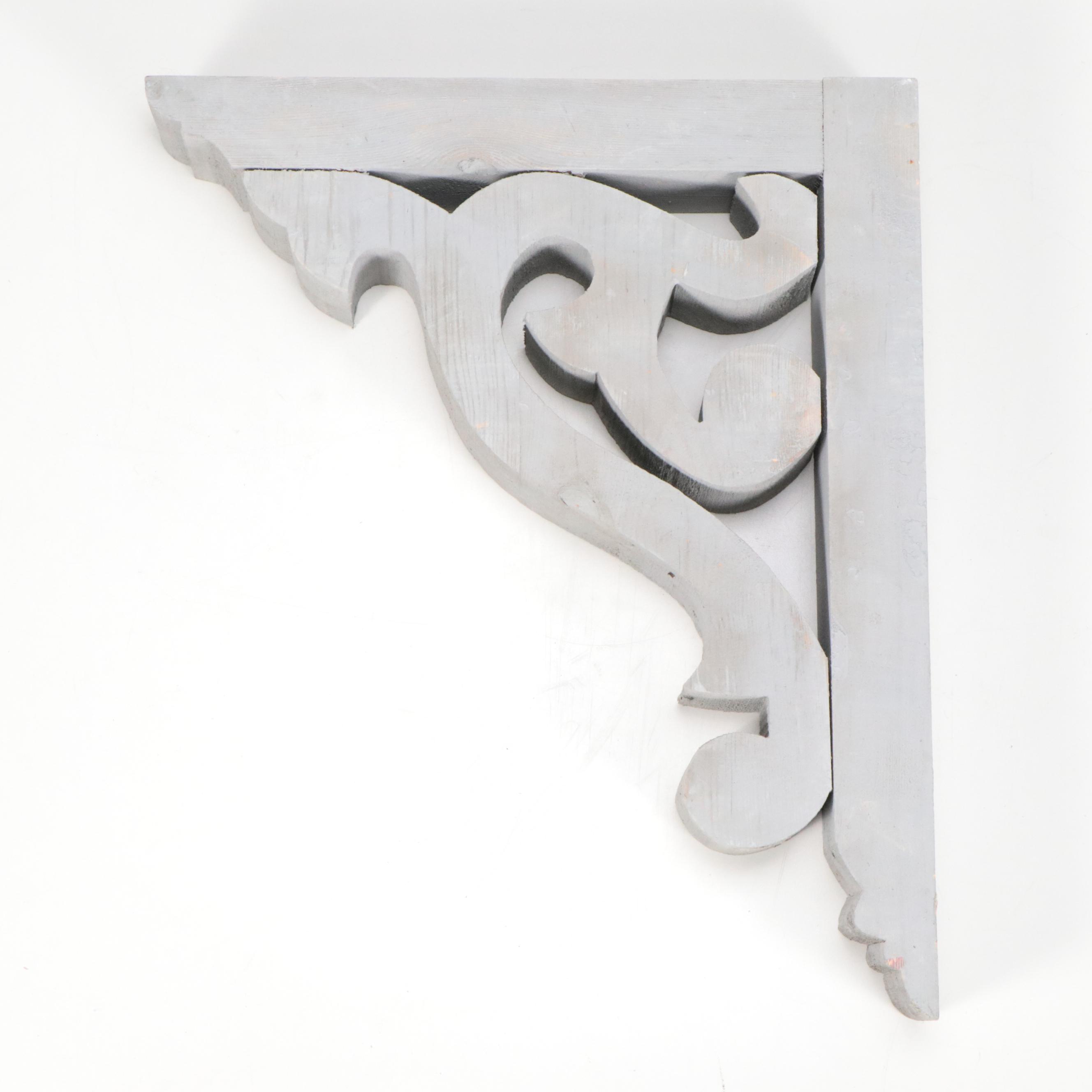 Contemporary Painted Wood Decorative Wall Corbels
