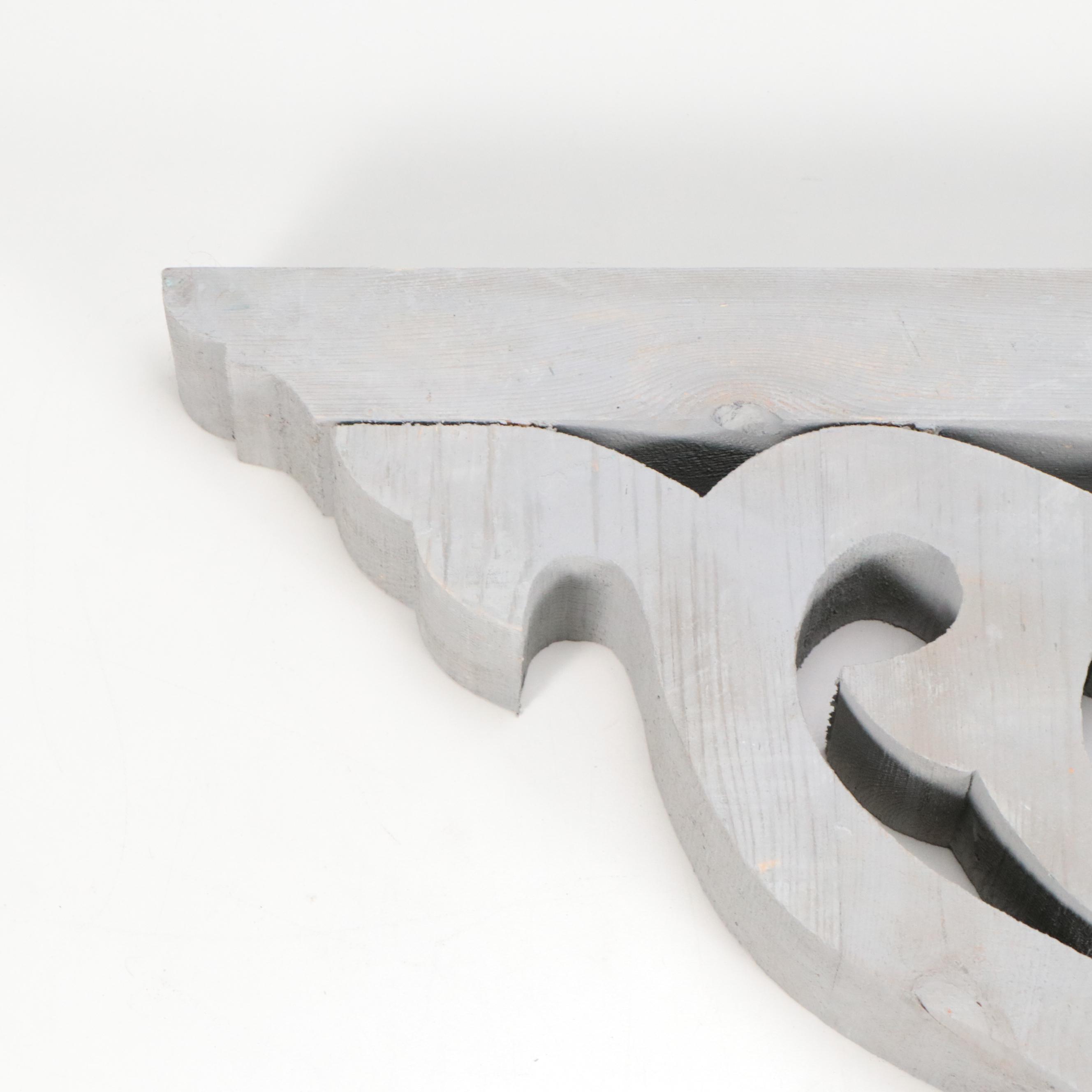 Contemporary Painted Wood Decorative Wall Corbels