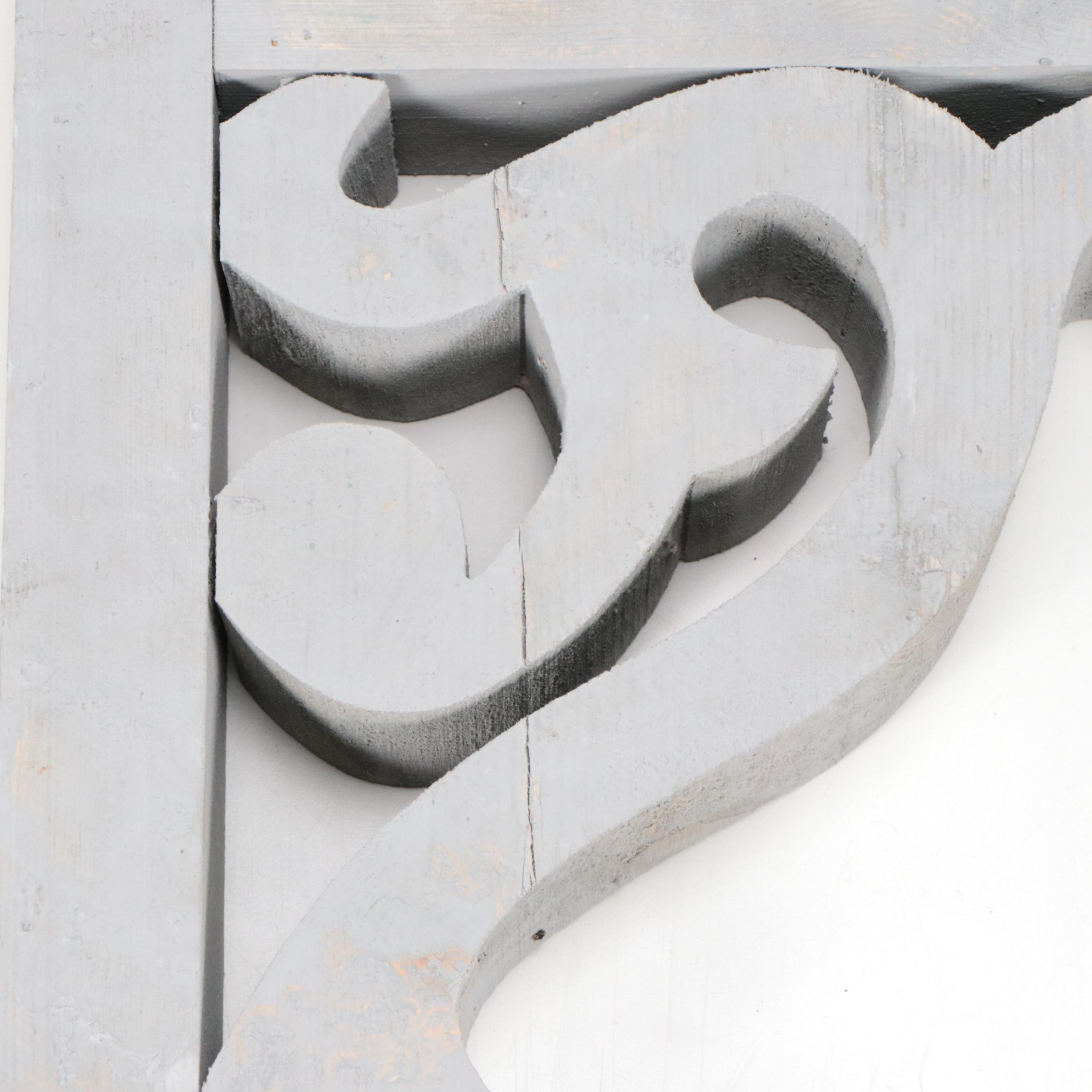 Contemporary Painted Wood Decorative Wall Corbels