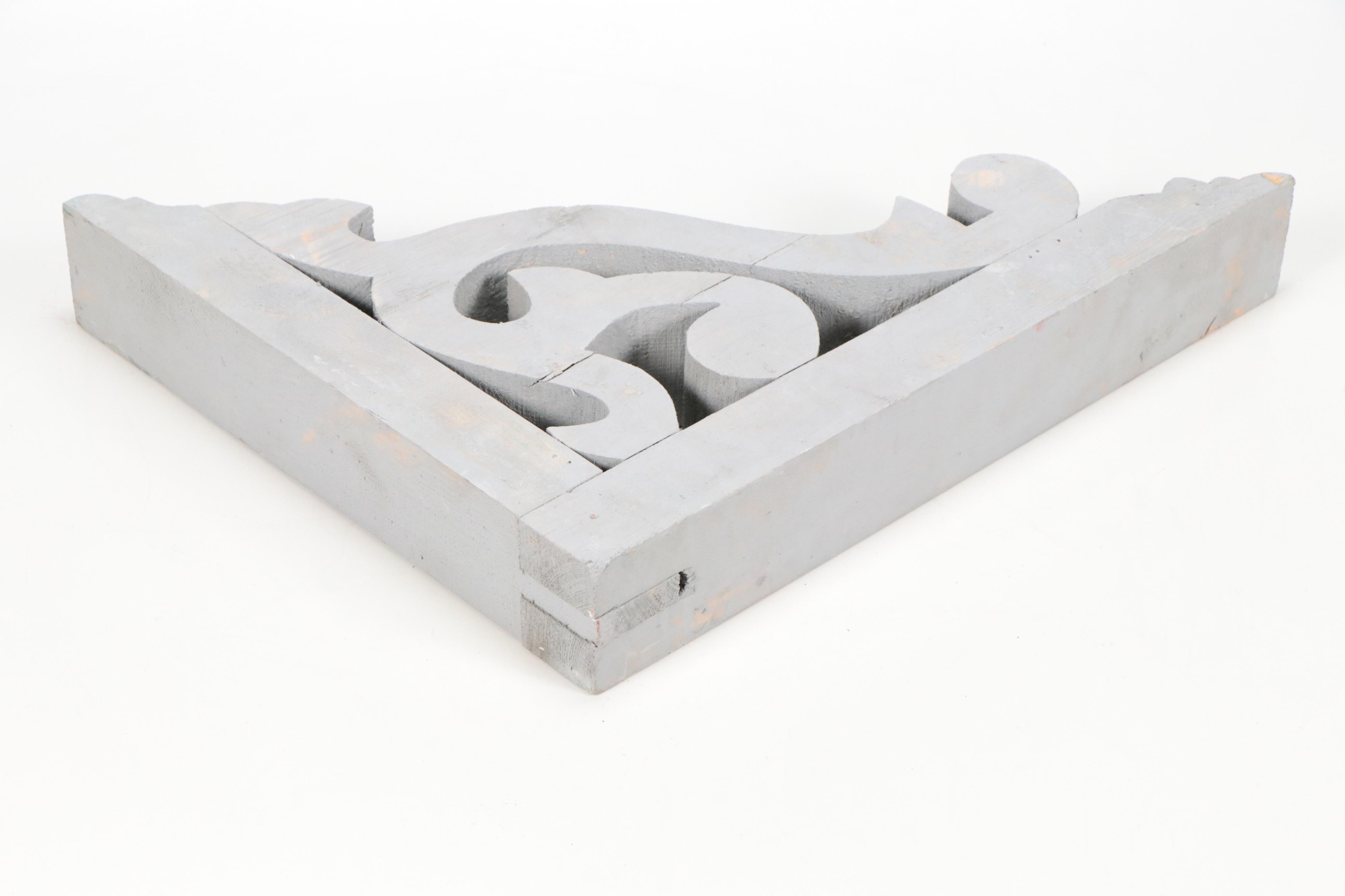 Contemporary Painted Wood Decorative Wall Corbels
