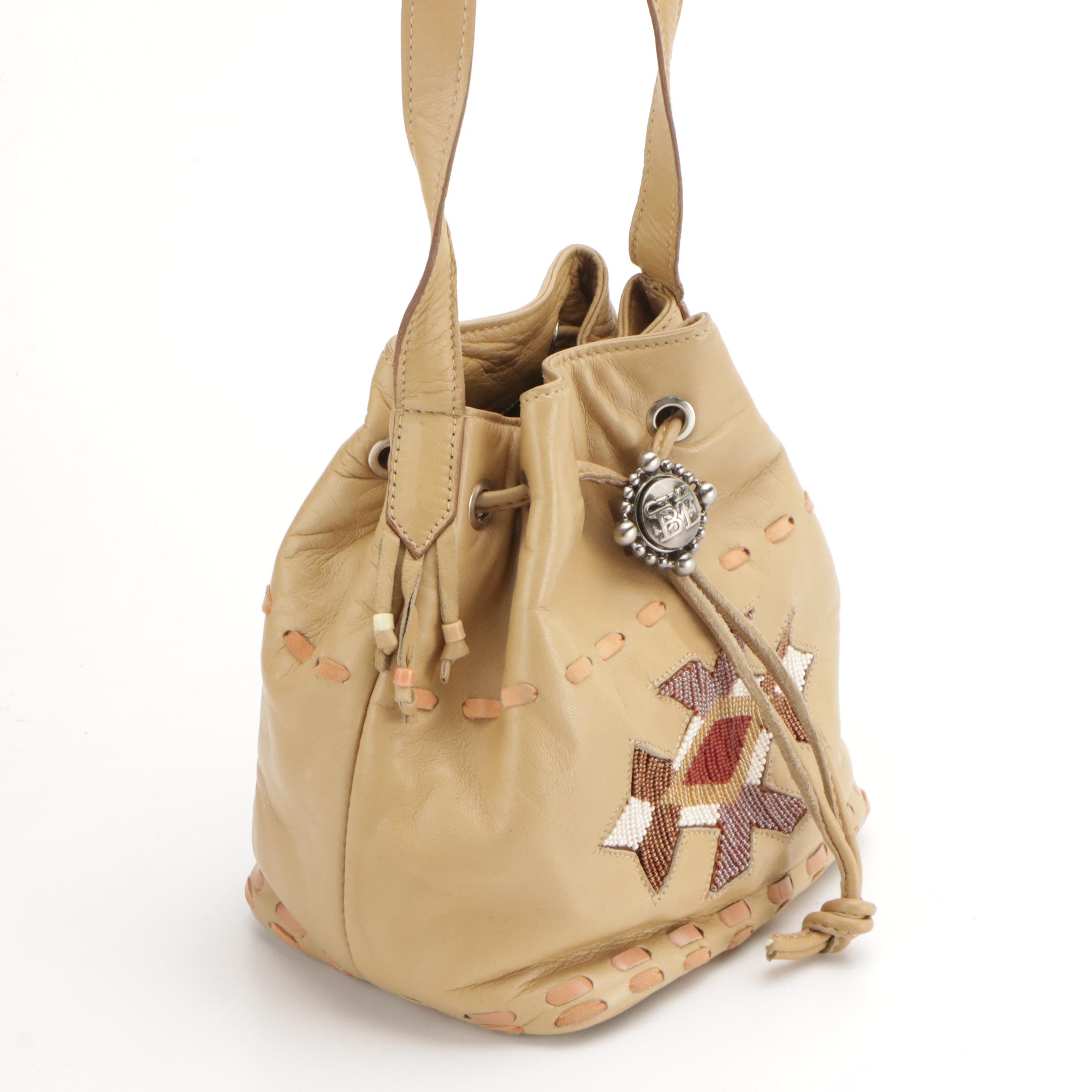 Susan Bennis/Warren Edwards Small Beaded Drawstring Crossbody Bags