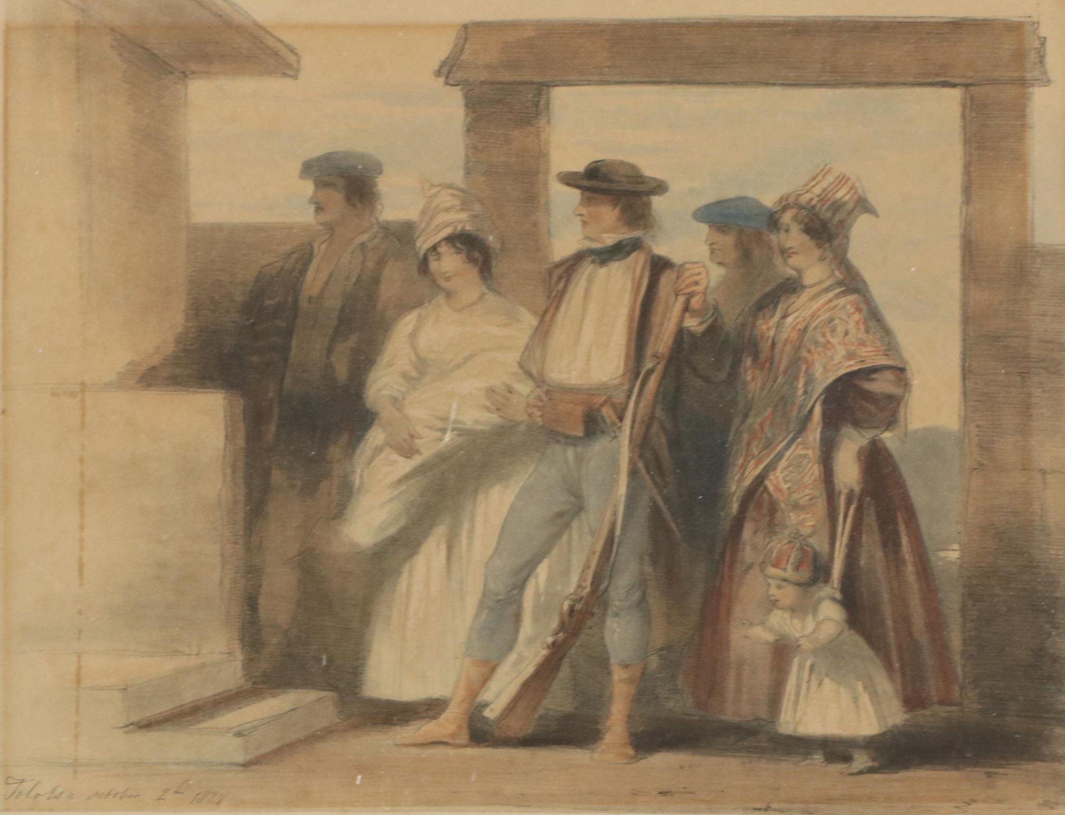 Hand-Colored Lithograph After Joseph Nash, 19th Century