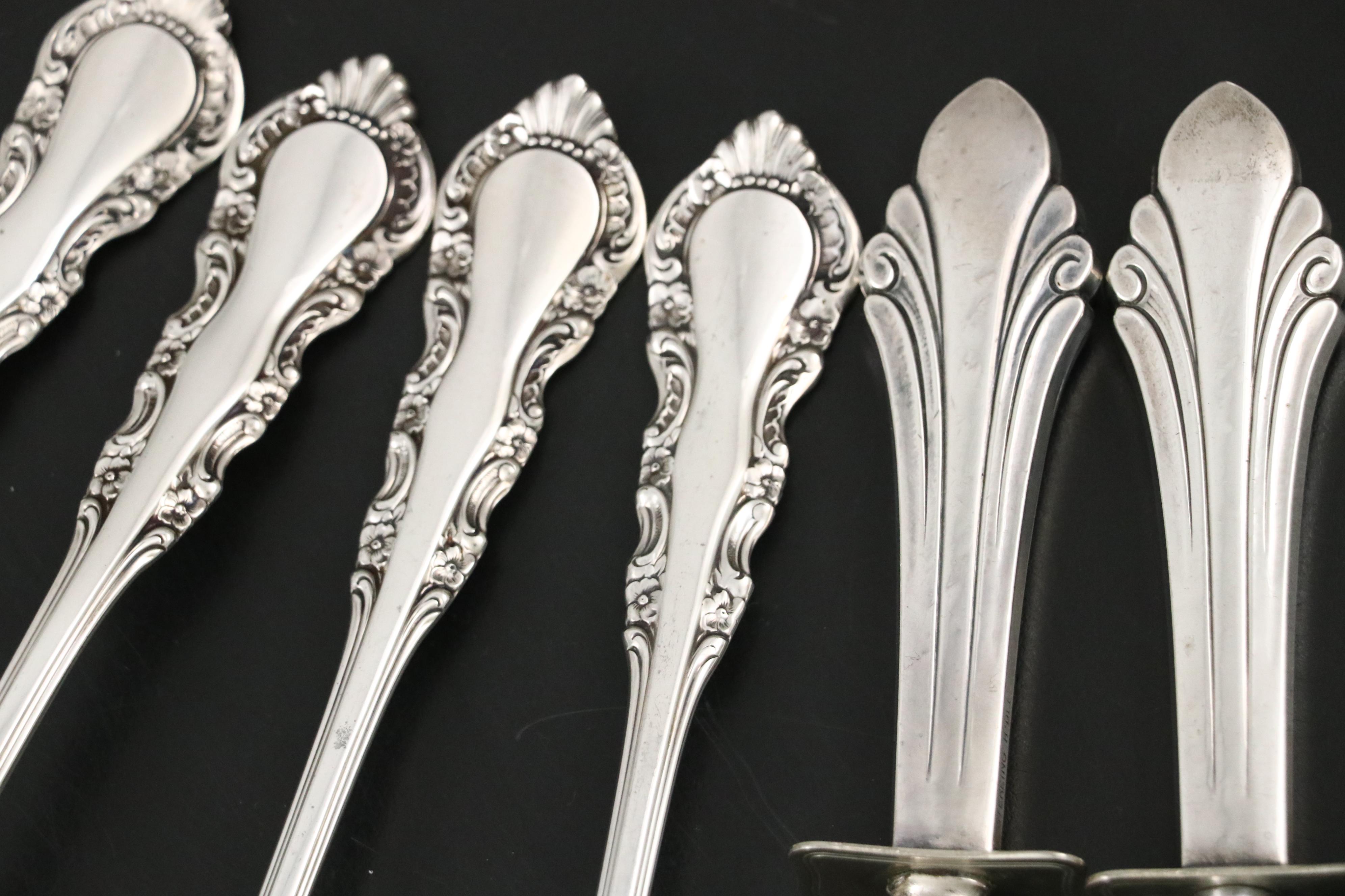 Reed & Barton "Dresden Rose" Sterling Silver Flatware and Serving Utensils