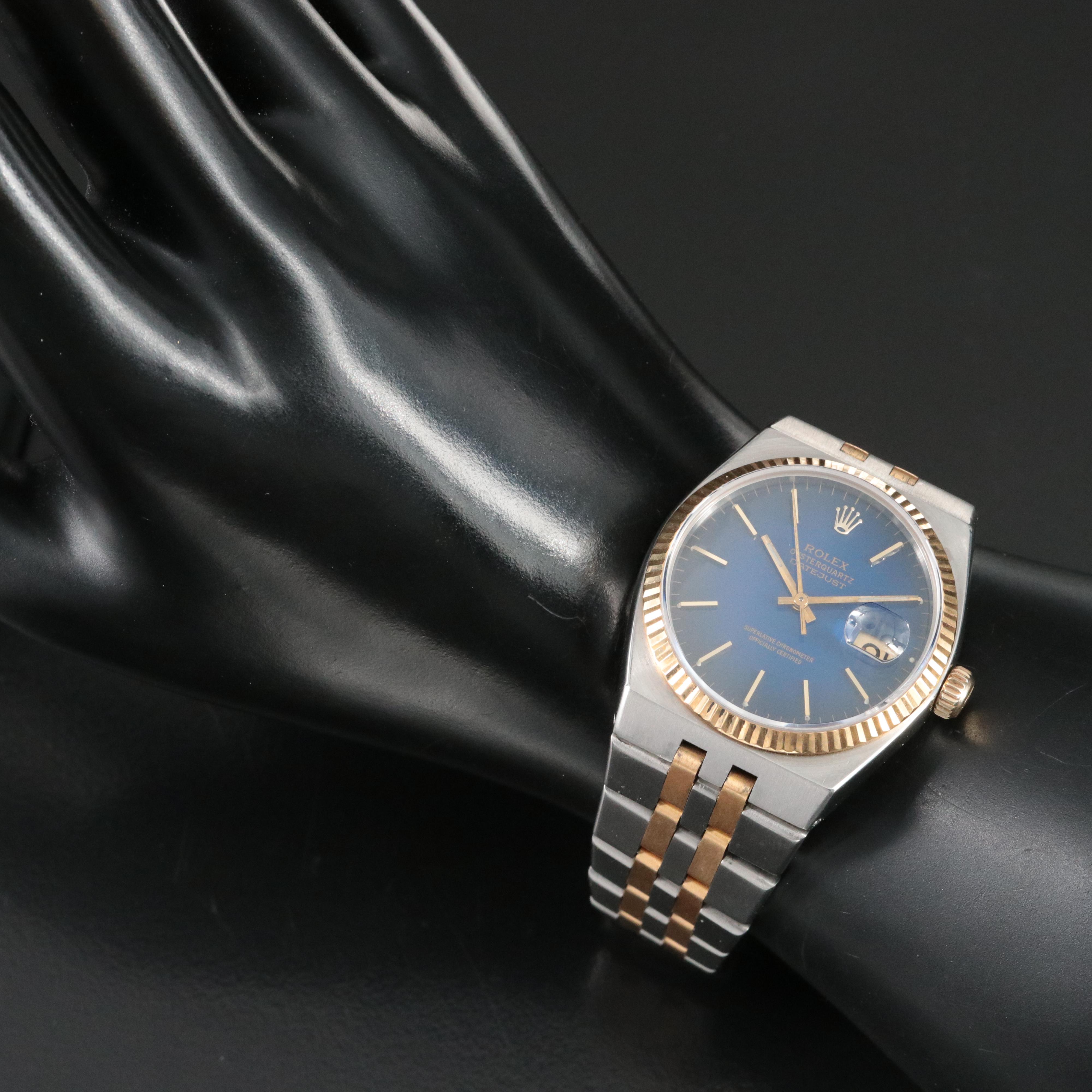 1985 Two-Tone Rolex Oysterquartz Watch