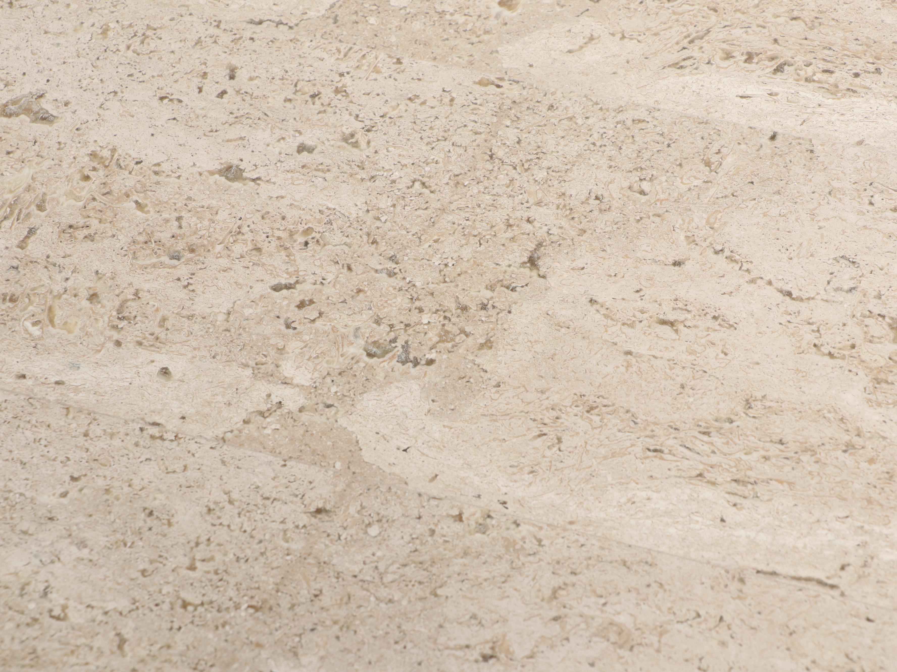 Bernhardt "Cordova" Ebonized Hardwood and Laminated Travertine Coffee Table