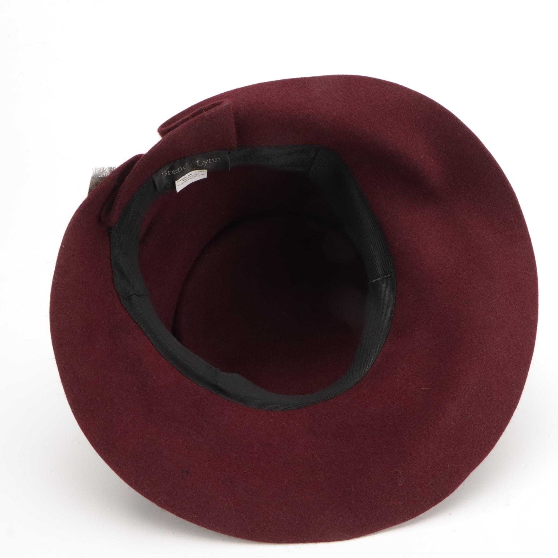 Brenda Lynn Sculpted Fur Felt Wide Brim Hat with Box