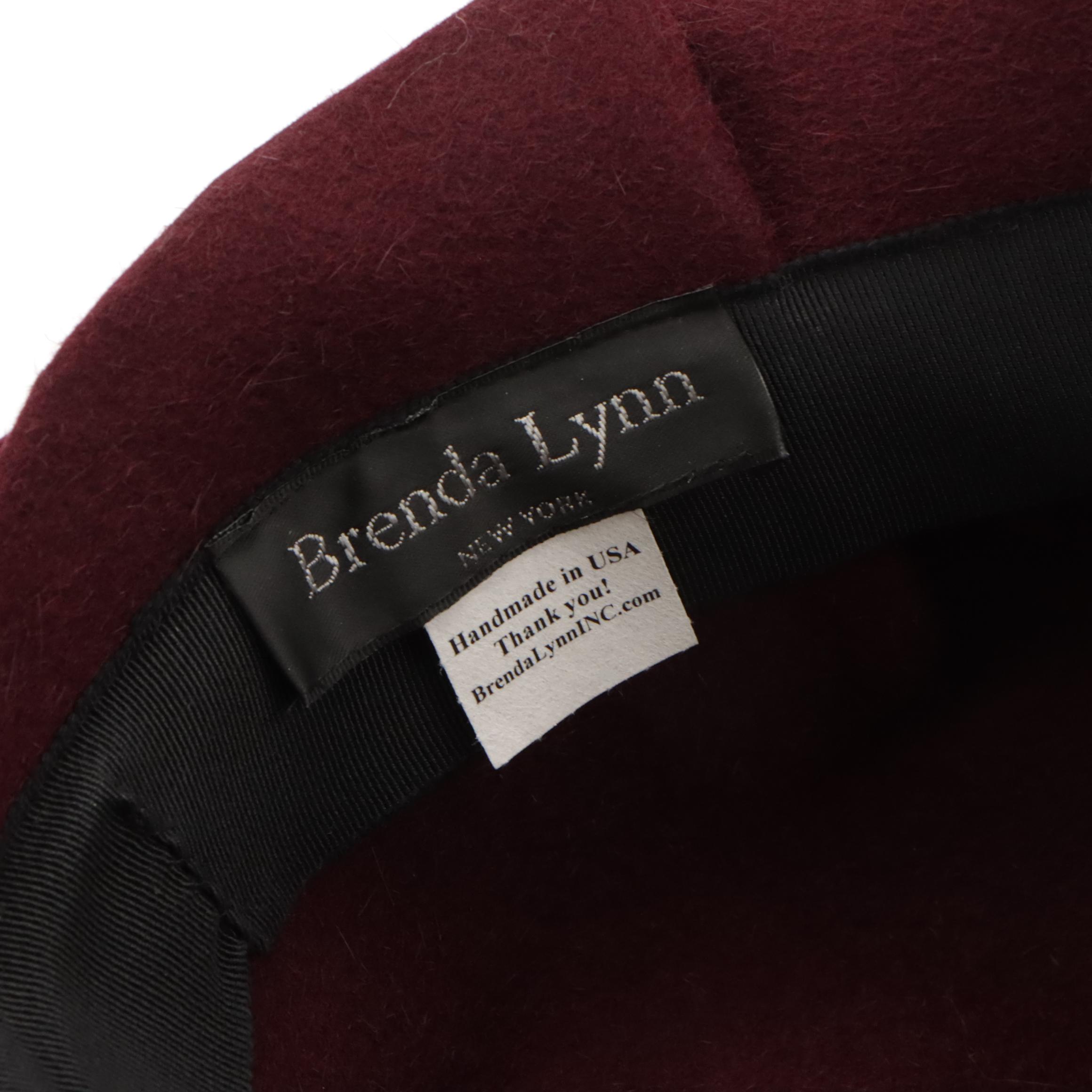 Brenda Lynn Sculpted Fur Felt Wide Brim Hat with Box
