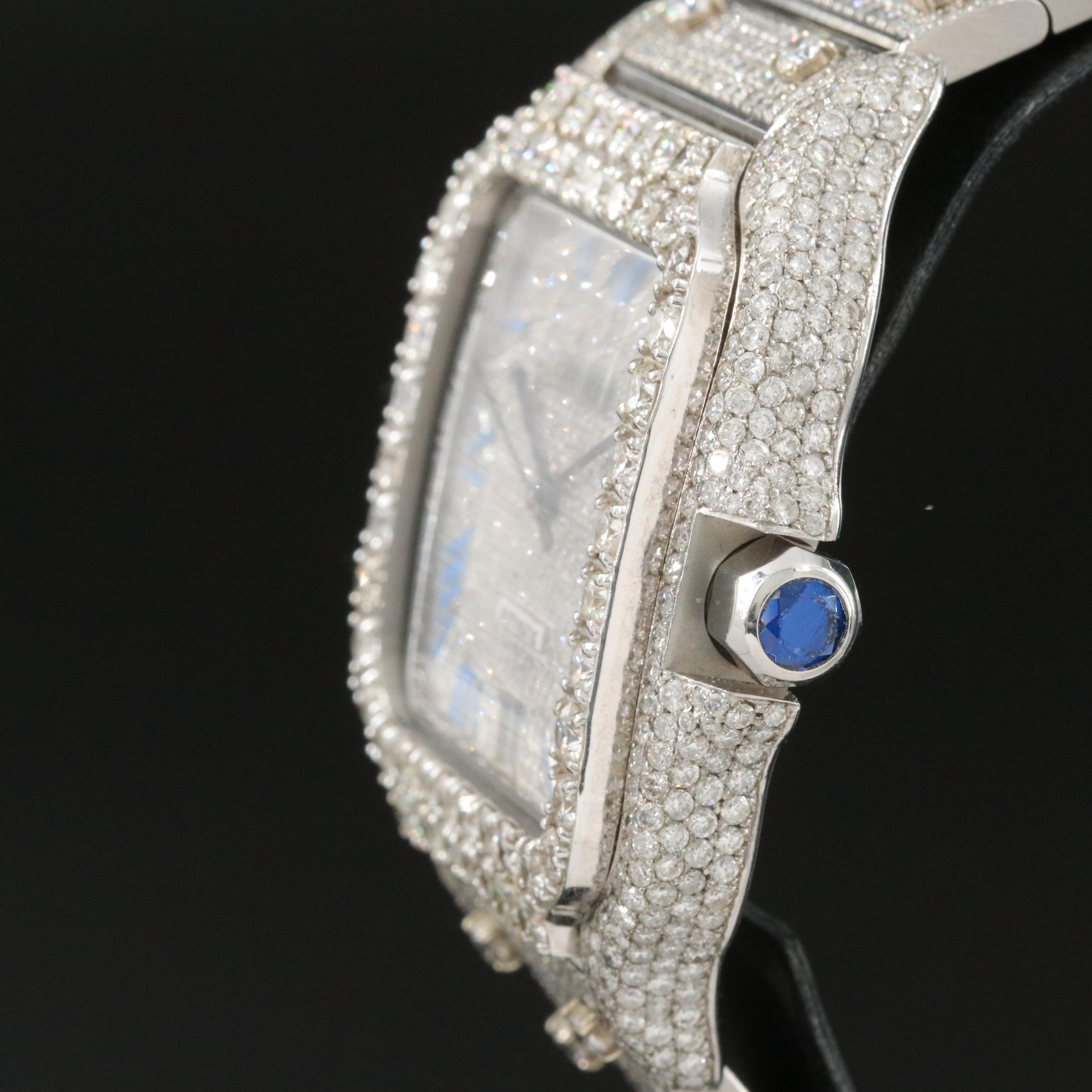 Cartier Santos de Cartier Custom 22.30 CTW Diamond Automatic Watch