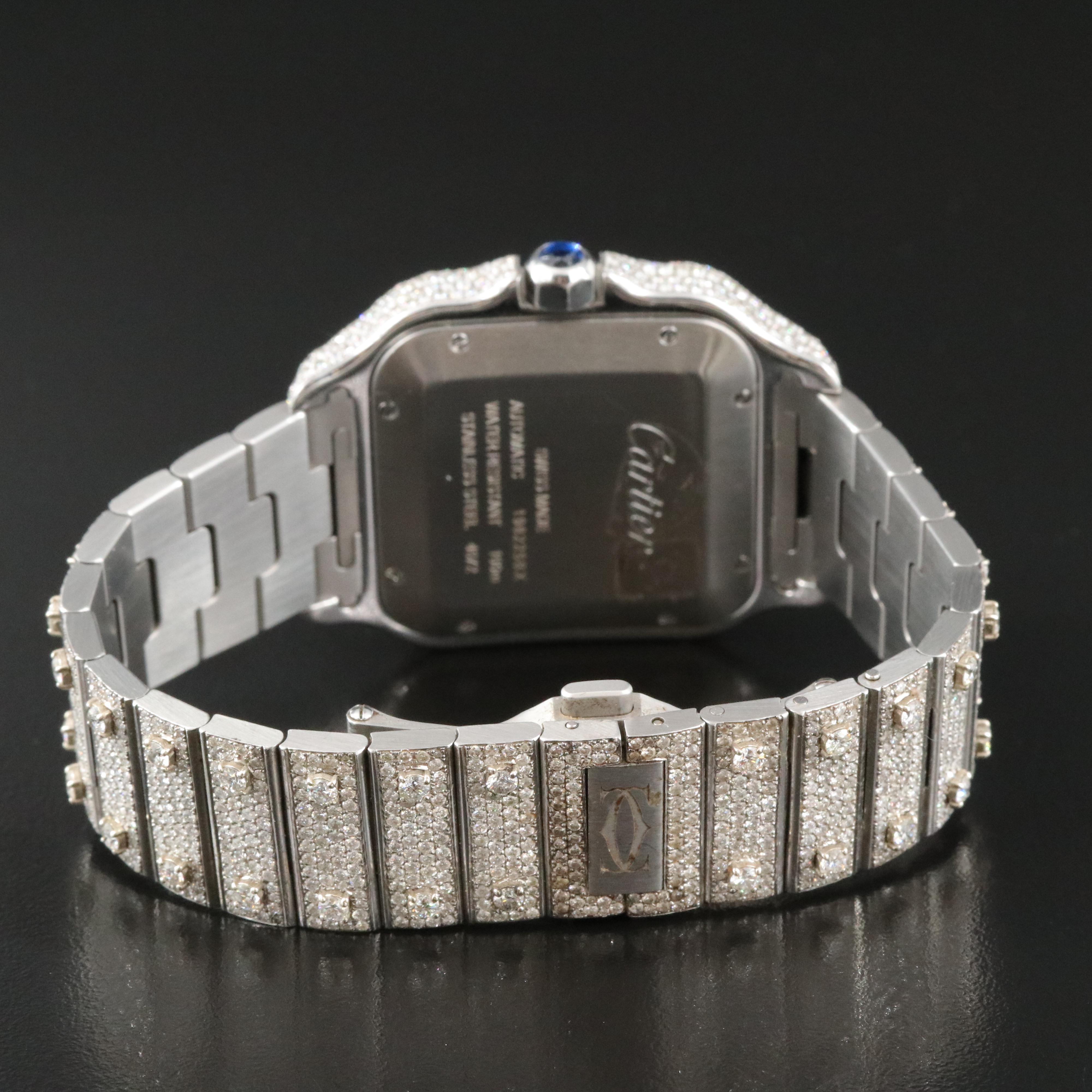 Cartier Santos de Cartier Custom 22.30 CTW Diamond Automatic Watch