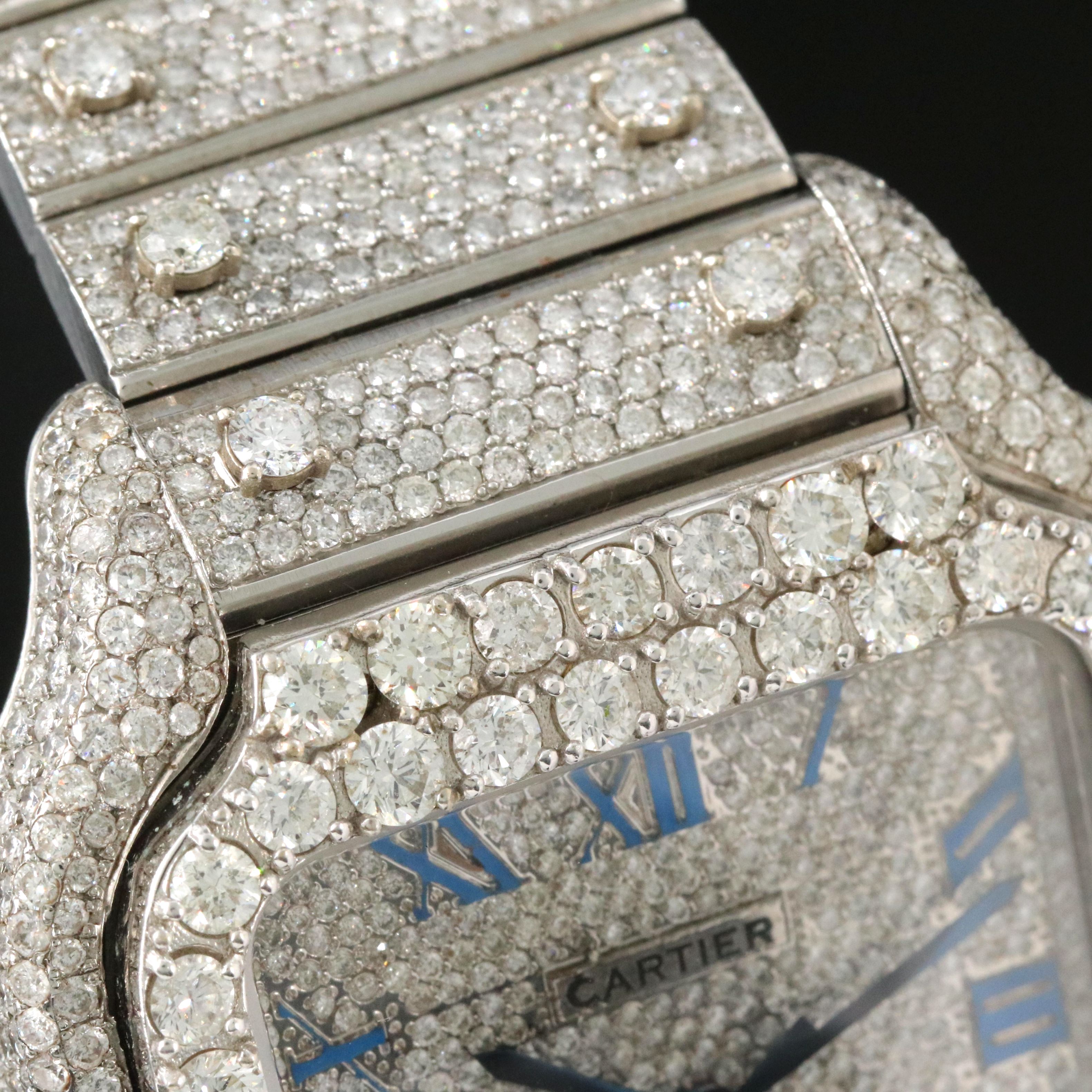 Cartier Santos de Cartier Custom 22.30 CTW Diamond Automatic Watch