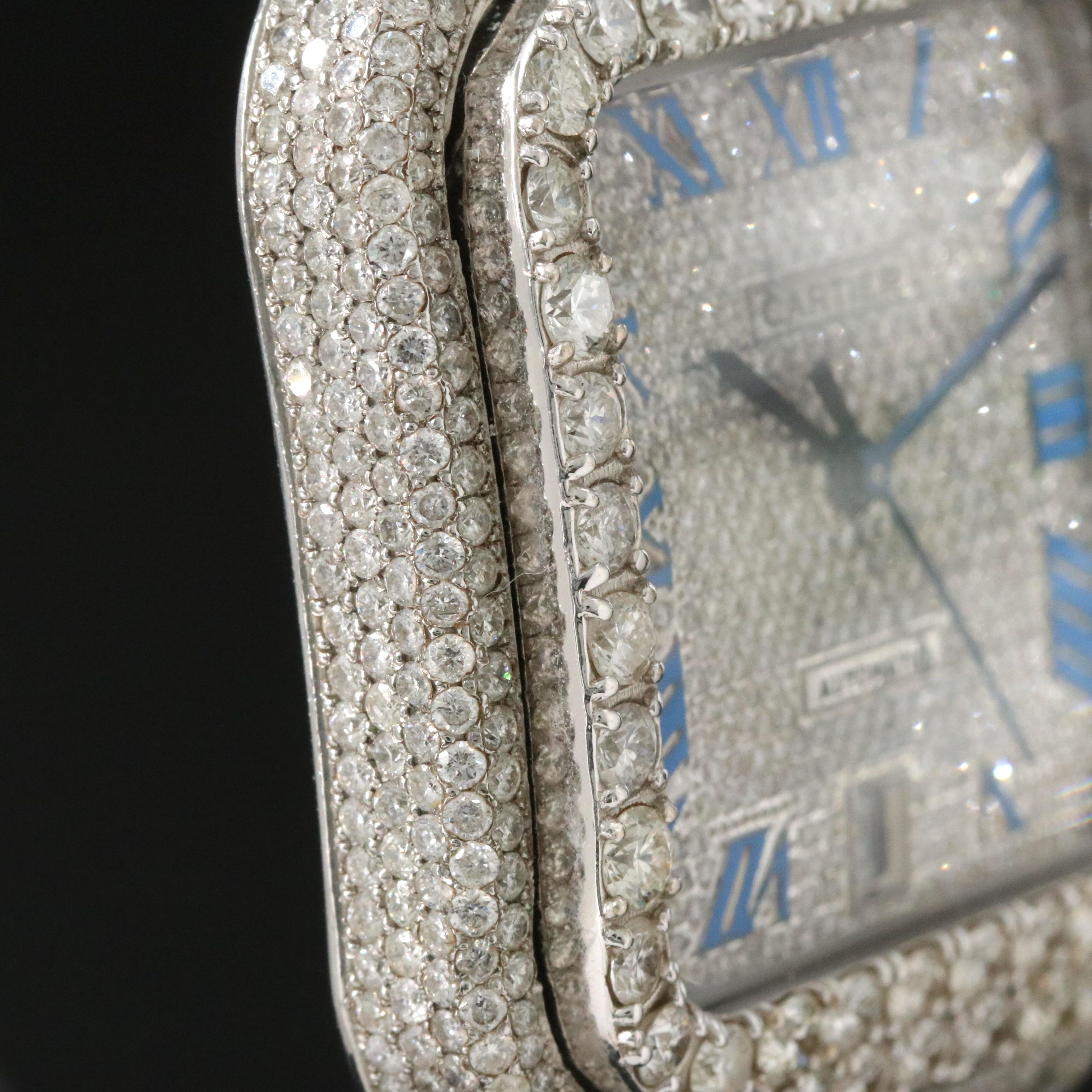 Cartier Santos de Cartier Custom 22.30 CTW Diamond Automatic Watch