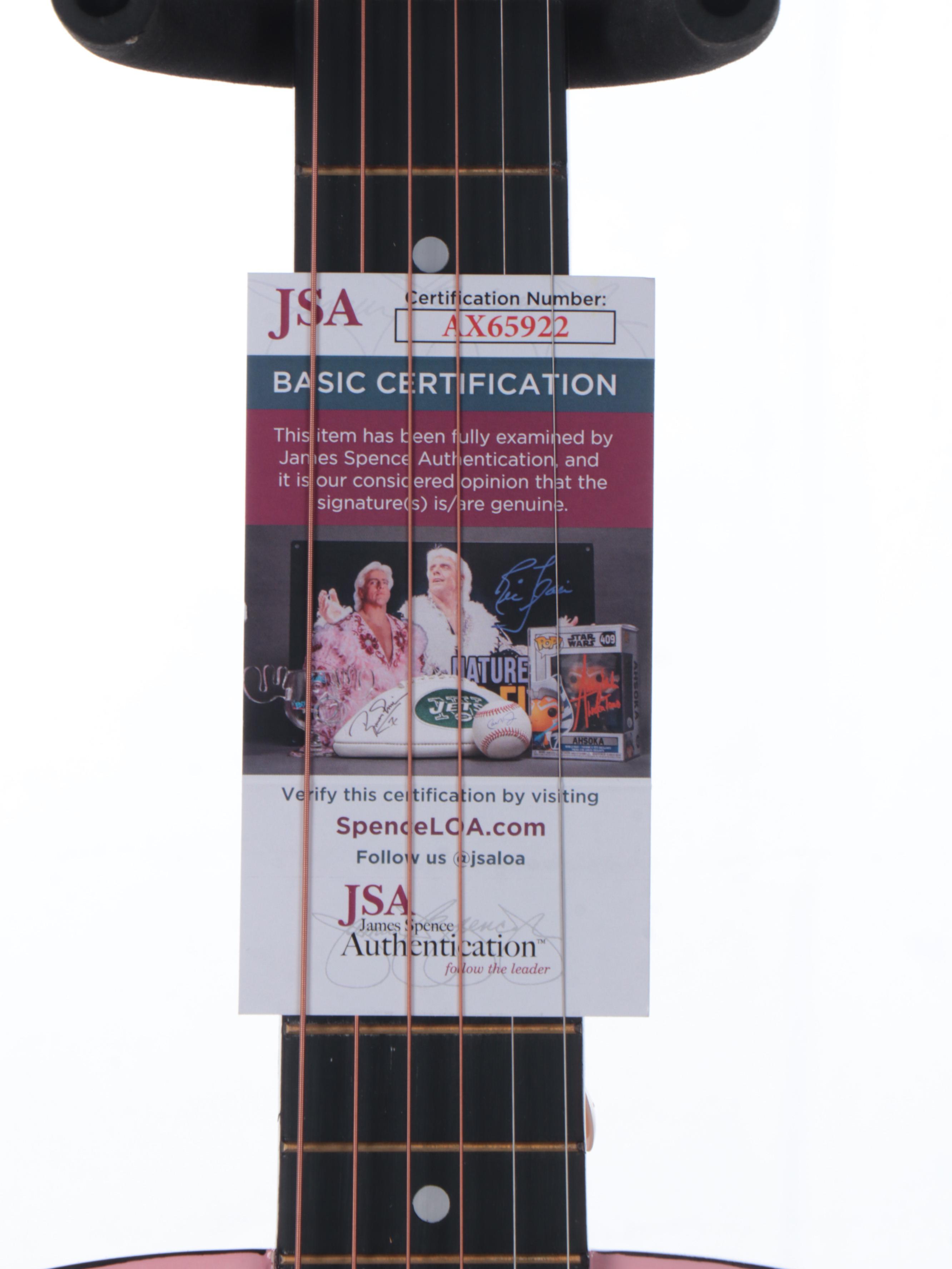 Taylor Swift Decal-Signed Ashthorpe Acoustic Guitar, JSA