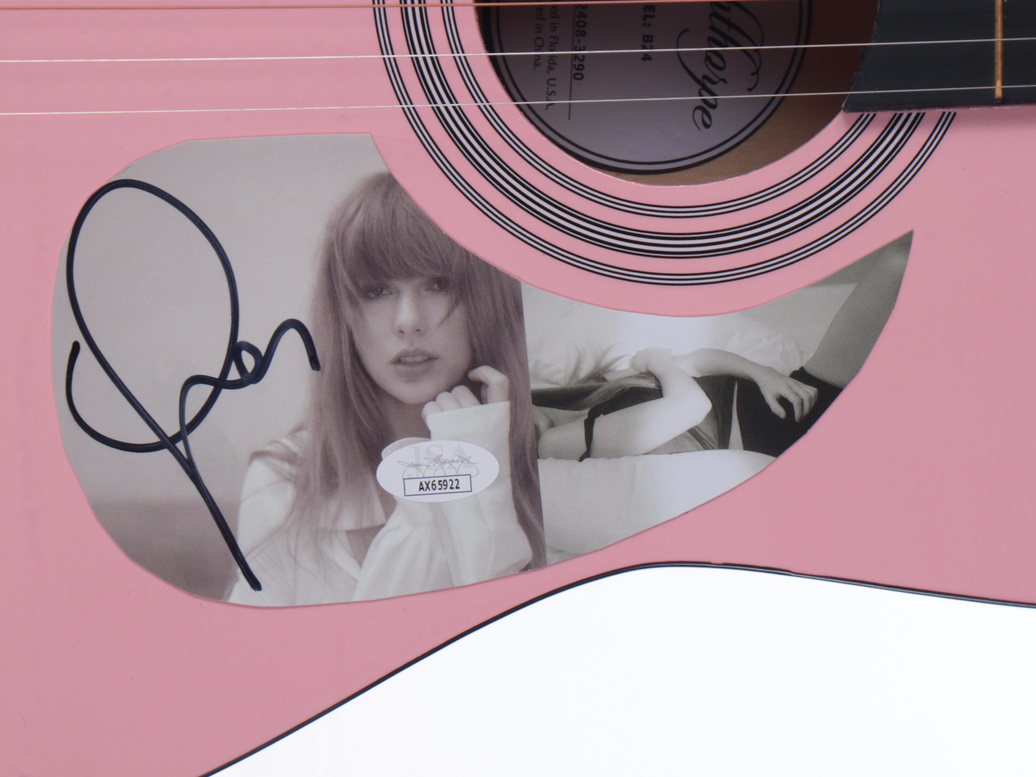 Taylor Swift Decal-Signed Ashthorpe Acoustic Guitar, JSA