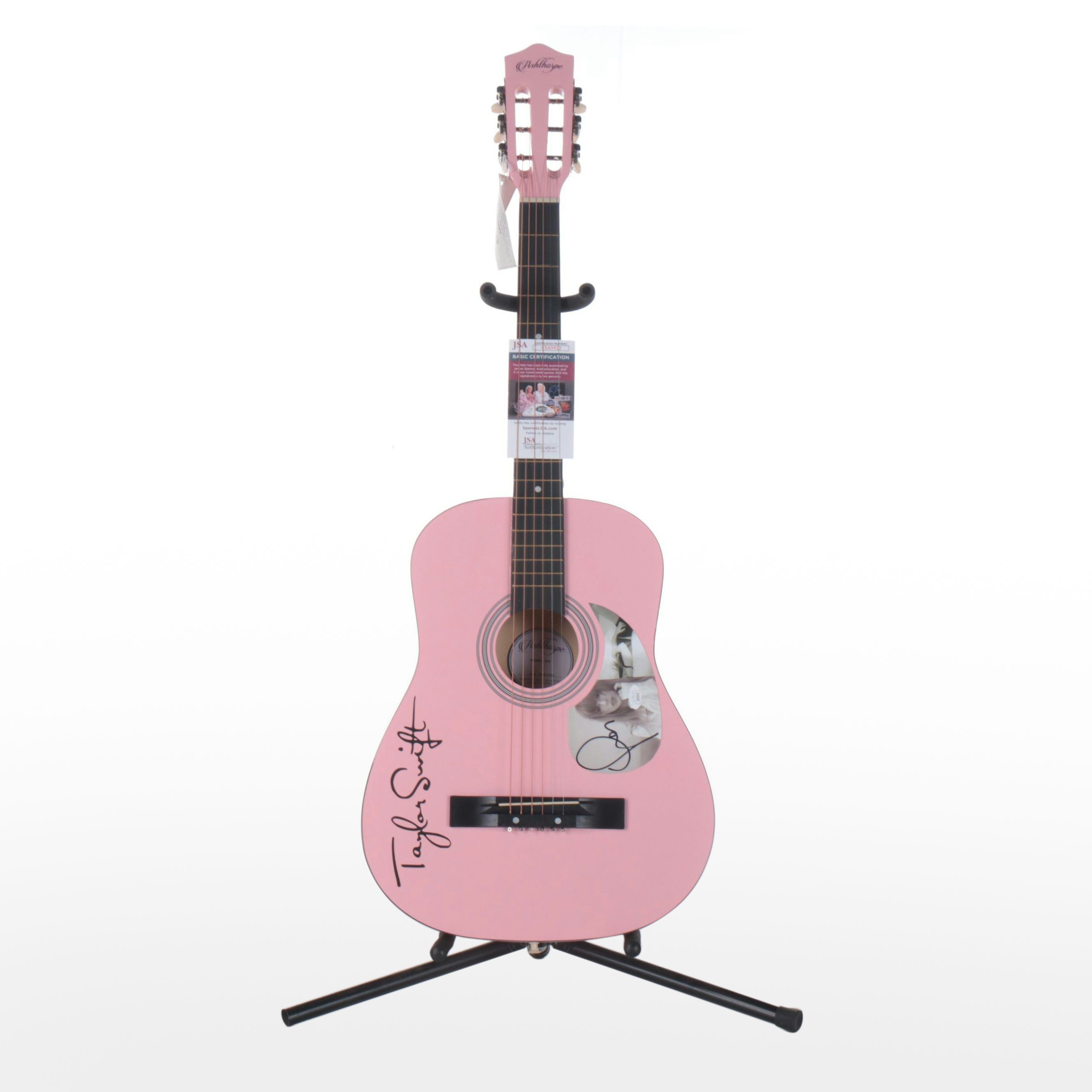 Taylor Swift Decal-Signed Ashthorpe Acoustic Guitar, JSA