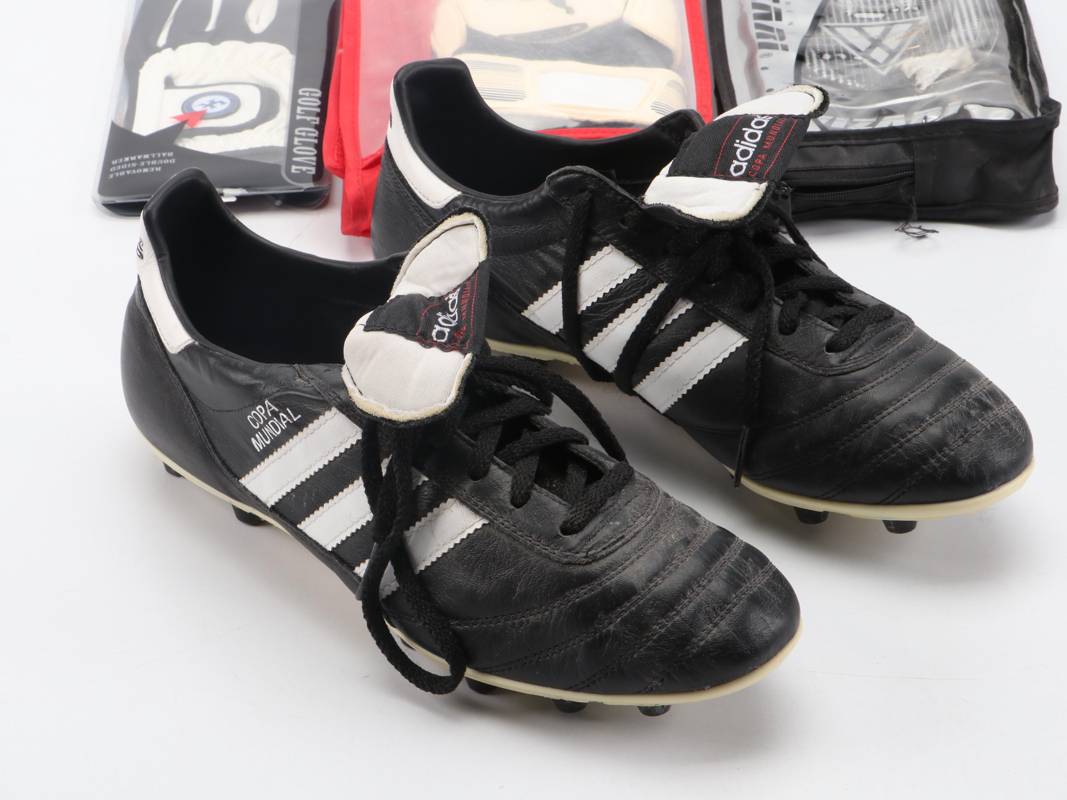 Adidas Soccer Cleats with Puma Goalie Gloves and More