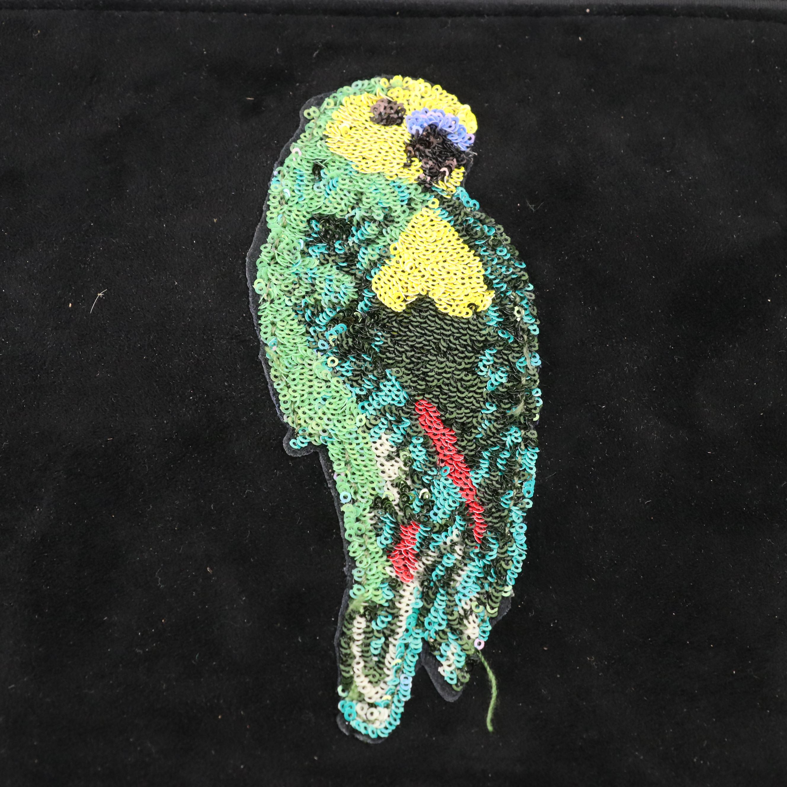 Blue Tree Sequin Parrot Crossbody, Caraman Handbag with Other Large Beaded Tote