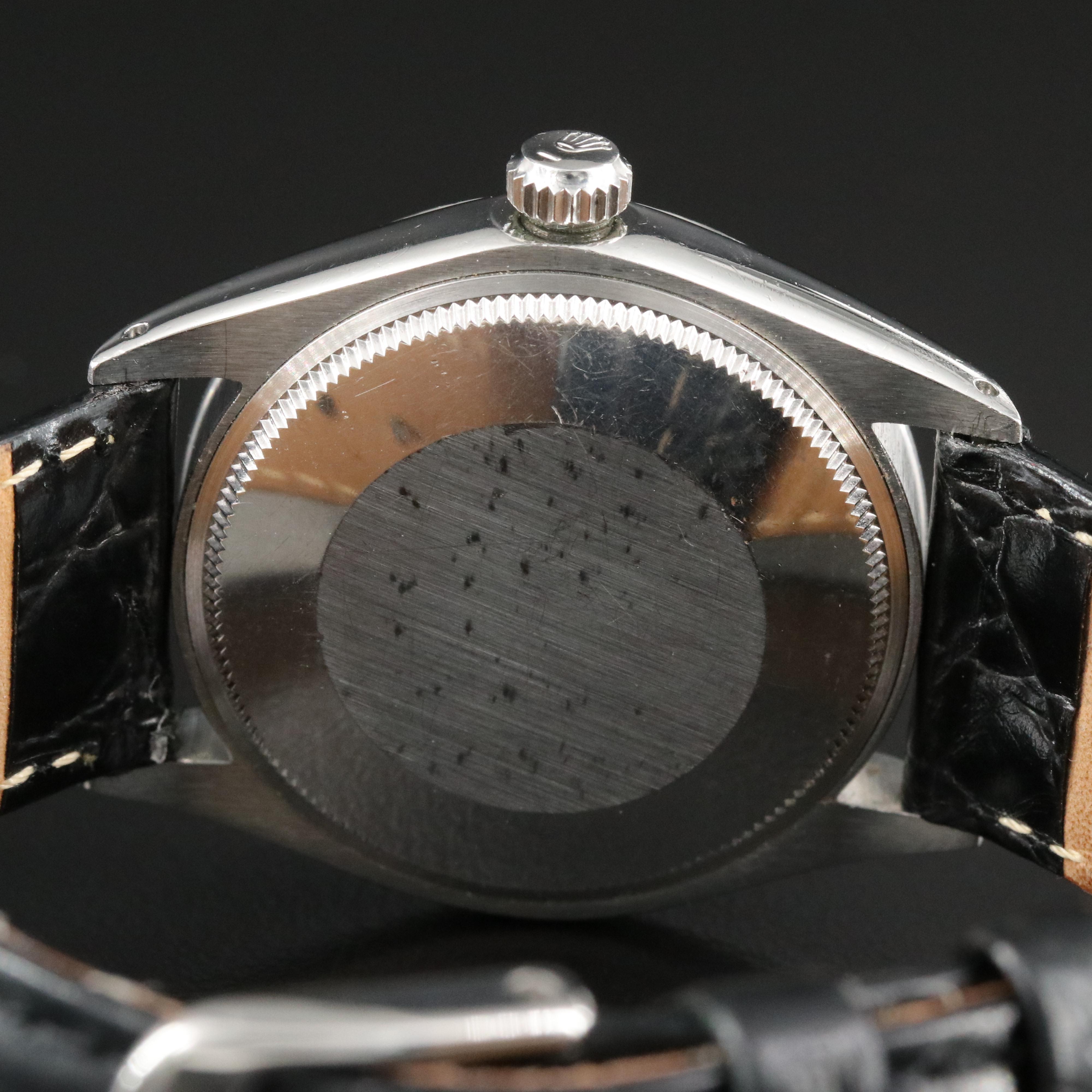 1977 Rolex Air-King 5500 Silver Steel Automatic Watch