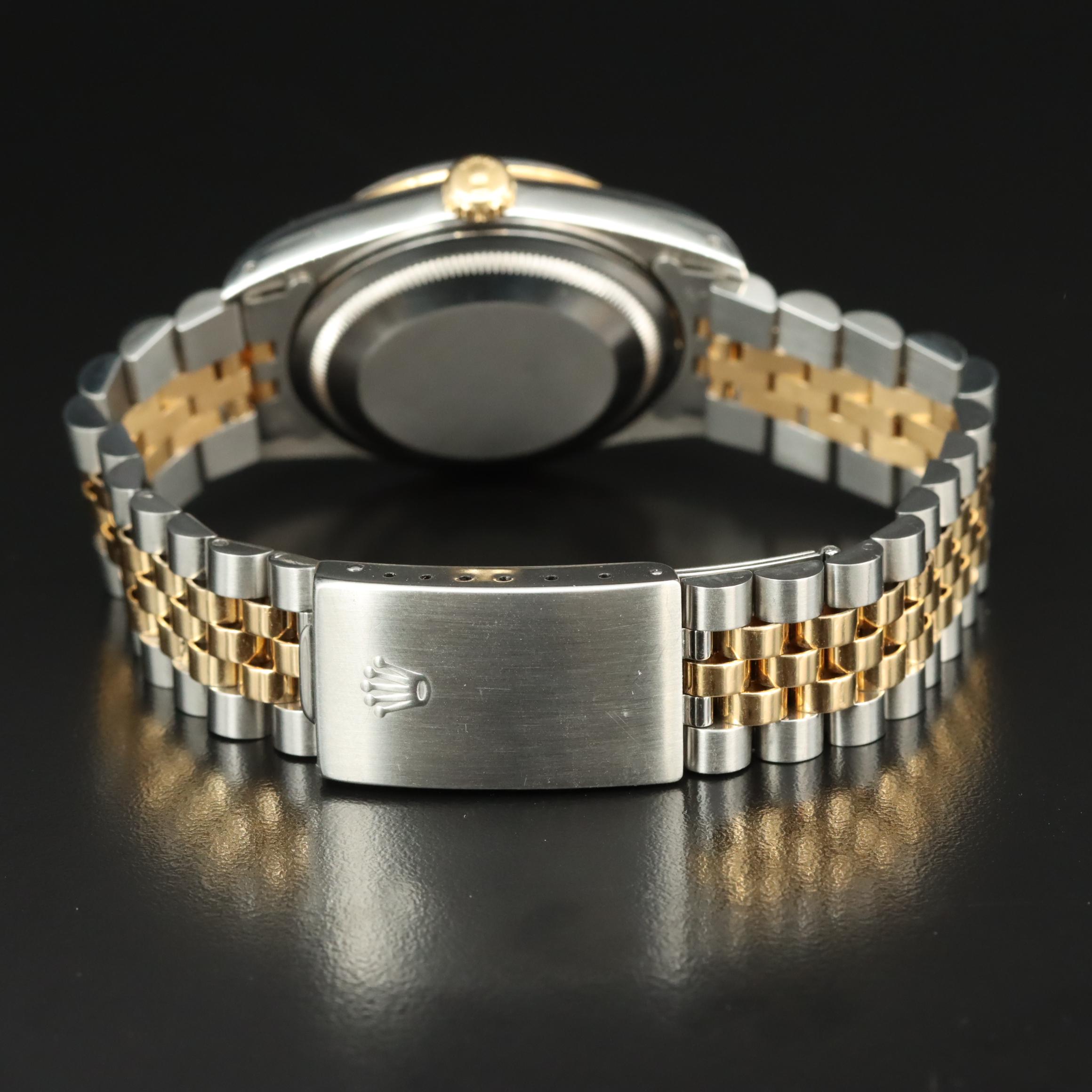 1989 Rolex Tapestry Dial Datejust Watch