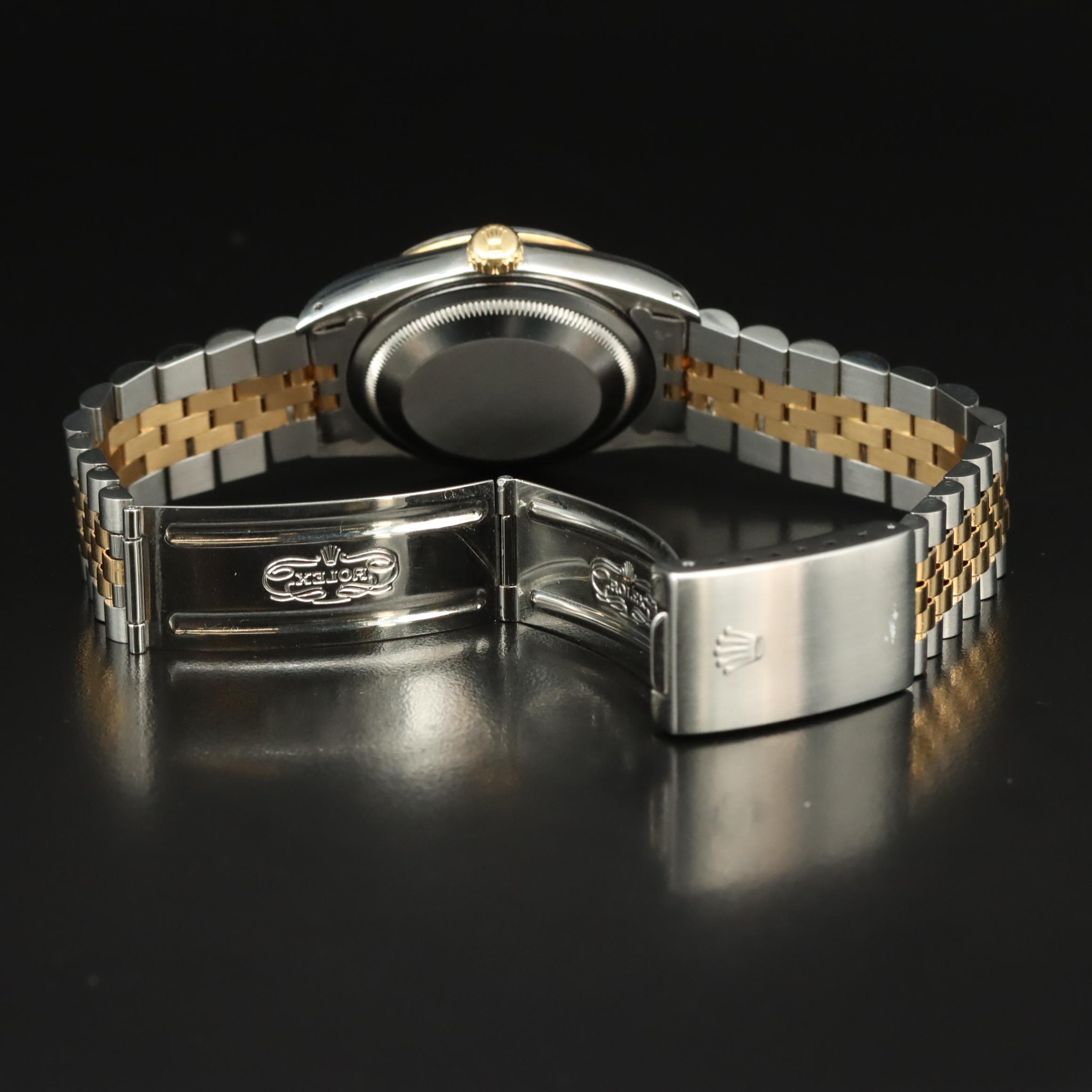 1989 Rolex Tapestry Dial Datejust Watch