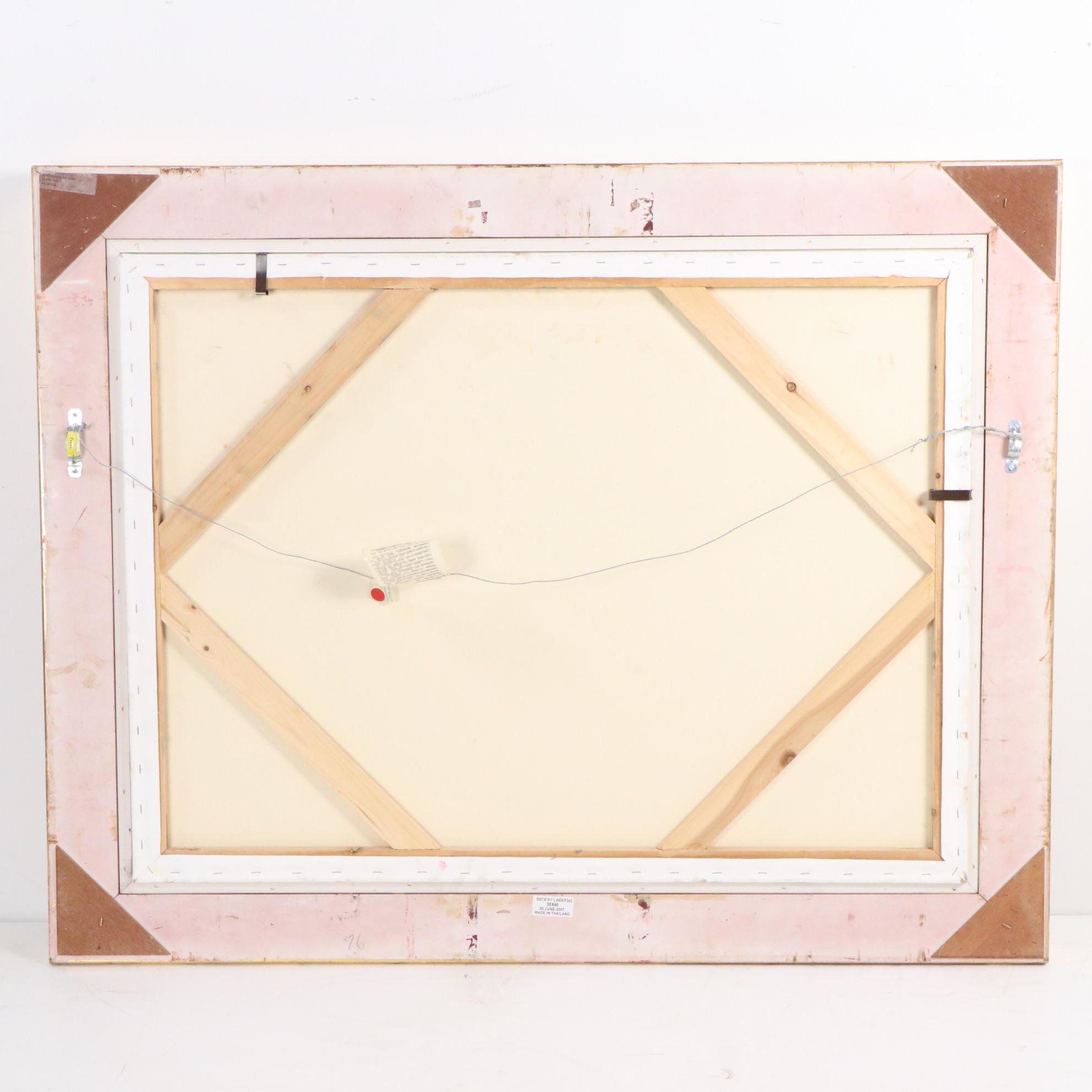 Francis Switzer Oil Landscape Painting With Mountains, 21st Century