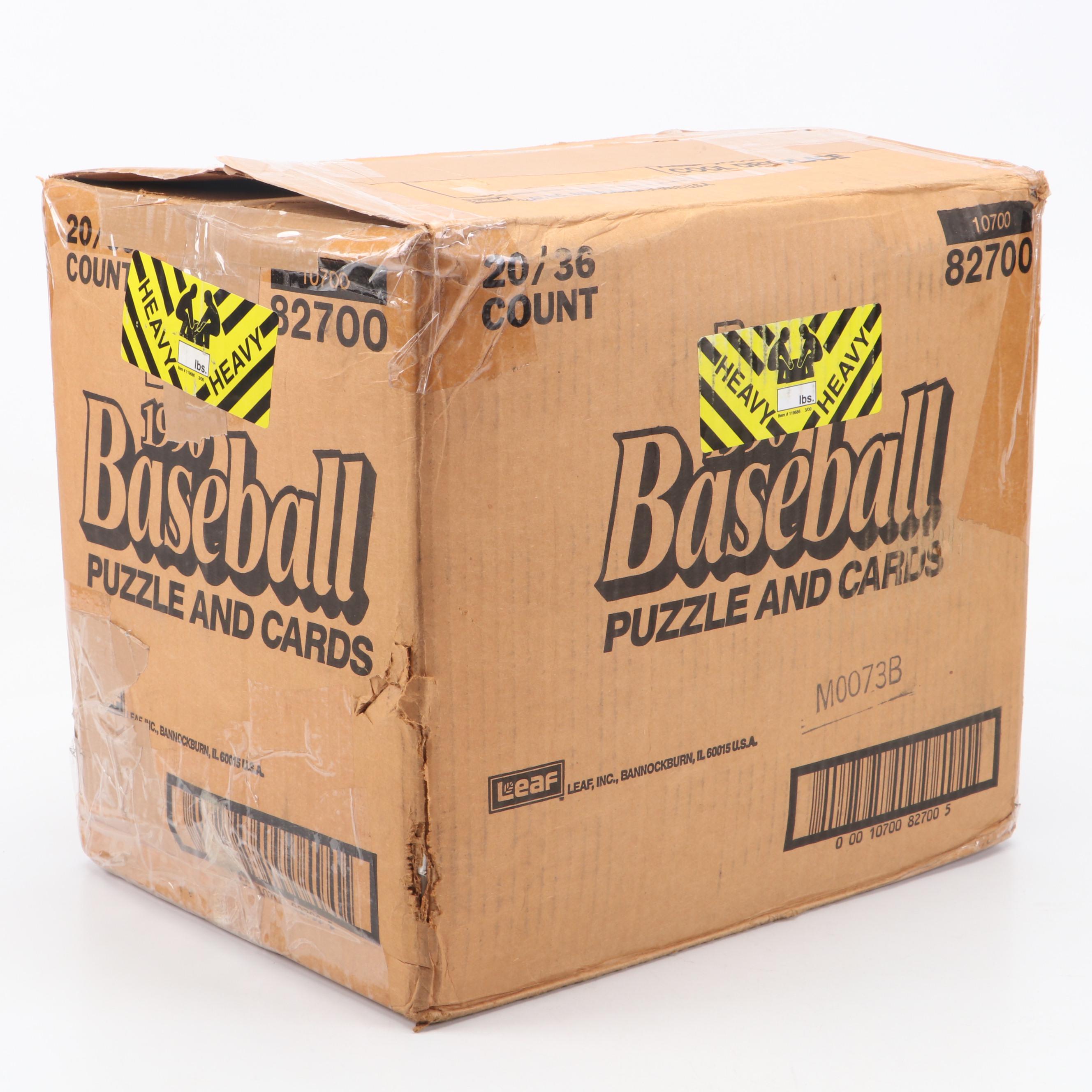 1990 Donruss Sealed Baseball Trading Card Packs with Open Case