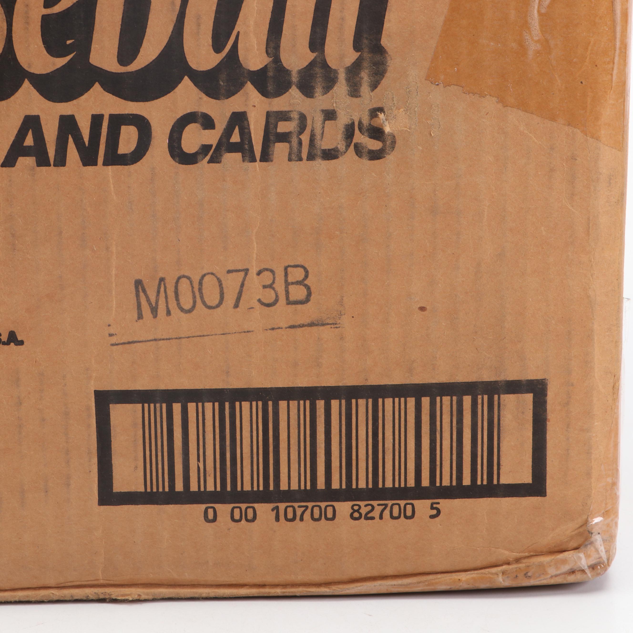 1990 Donruss Sealed Baseball Trading Card Packs with Open Case