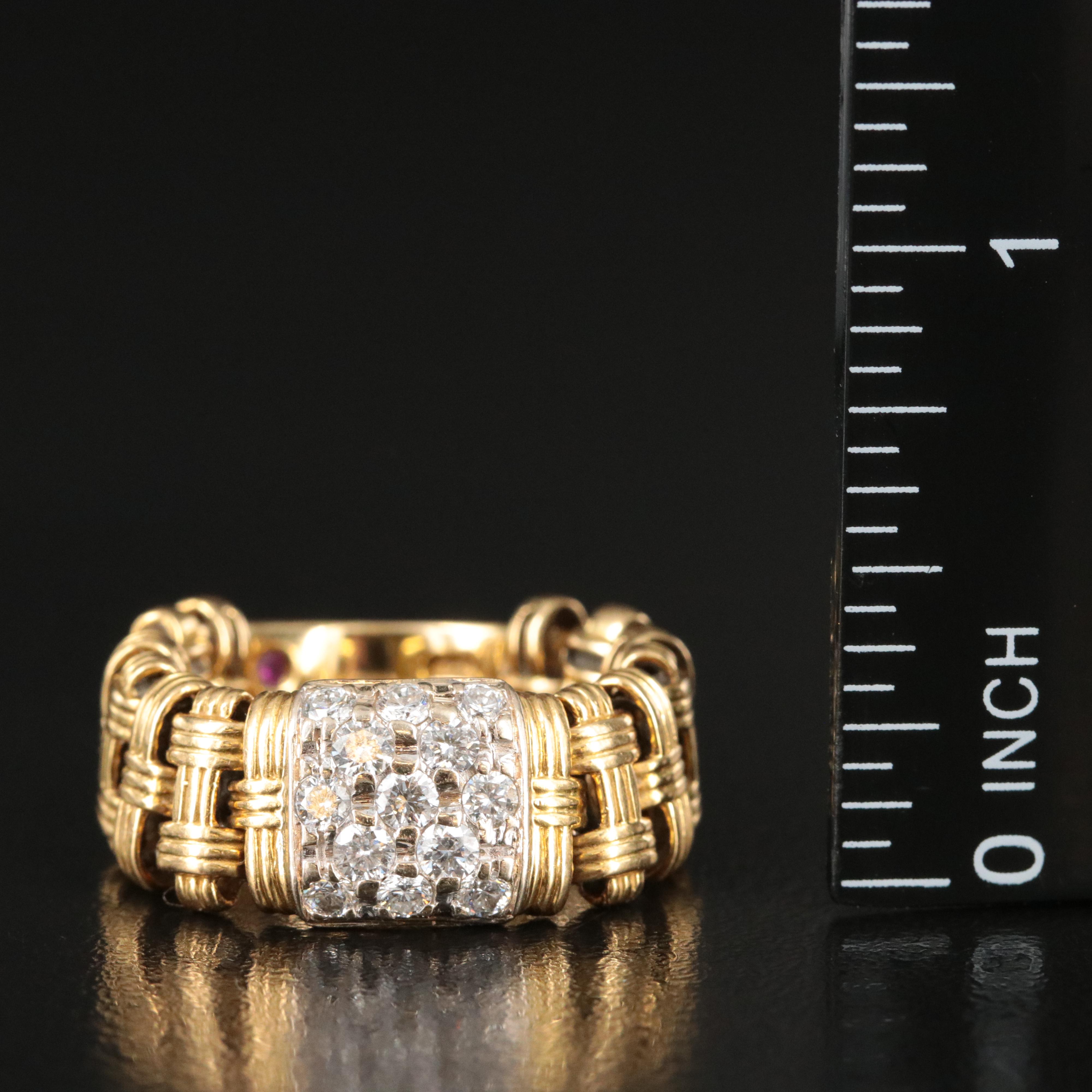 Roberto Coin Appassionata 18K 0.66 CTW Diamond Flexible Band