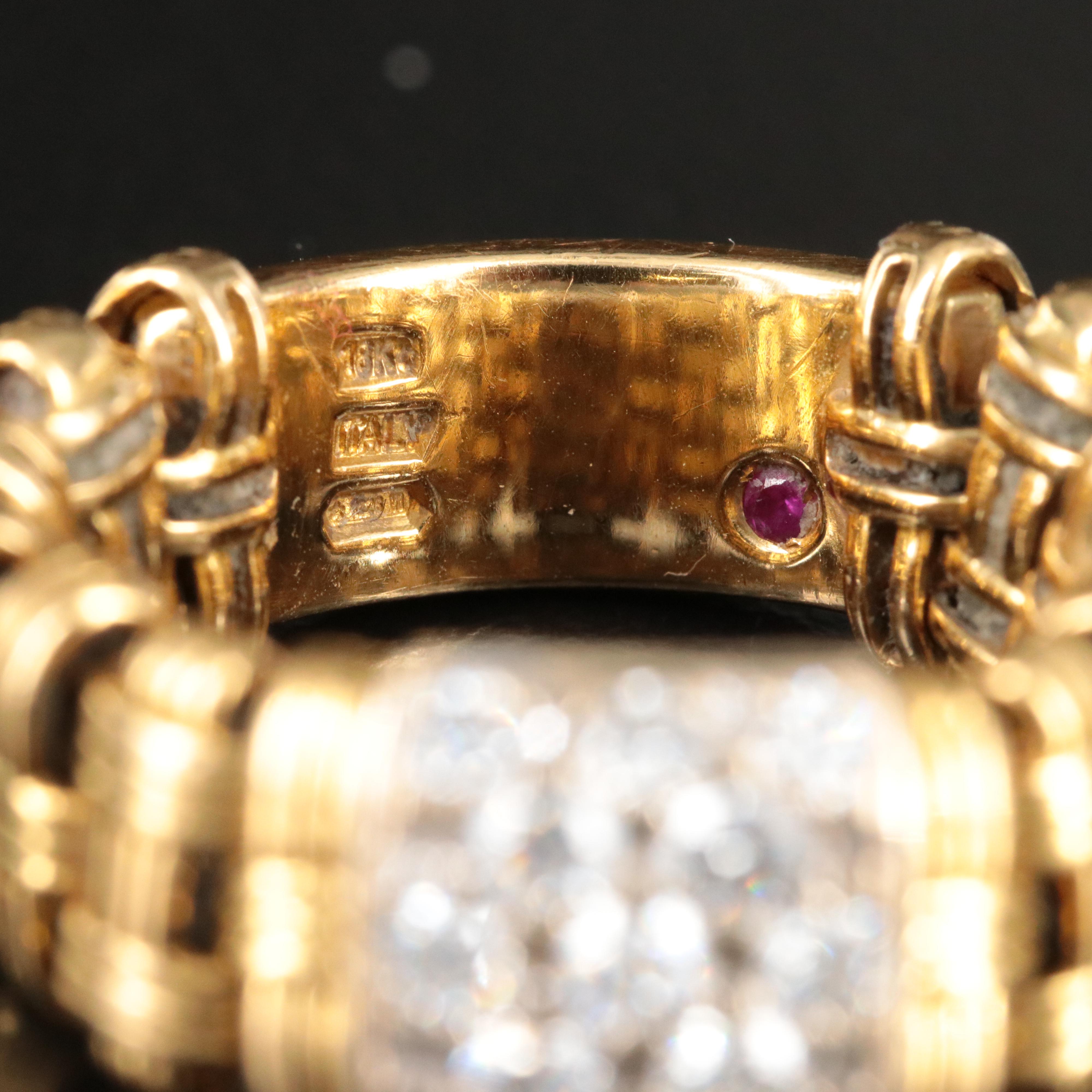 Roberto Coin Appassionata 18K 0.66 CTW Diamond Flexible Band