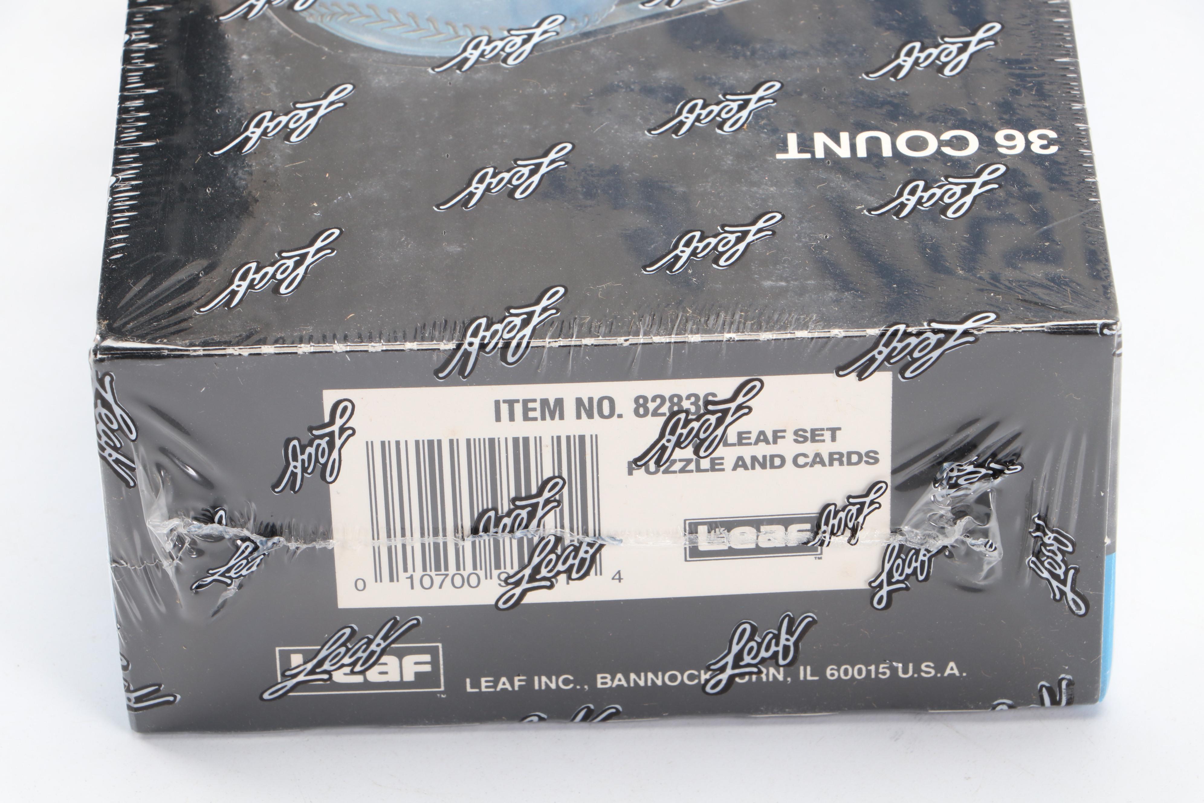 1991 Leaf Series Two Sealed Baseball Card Boxes with Open Case