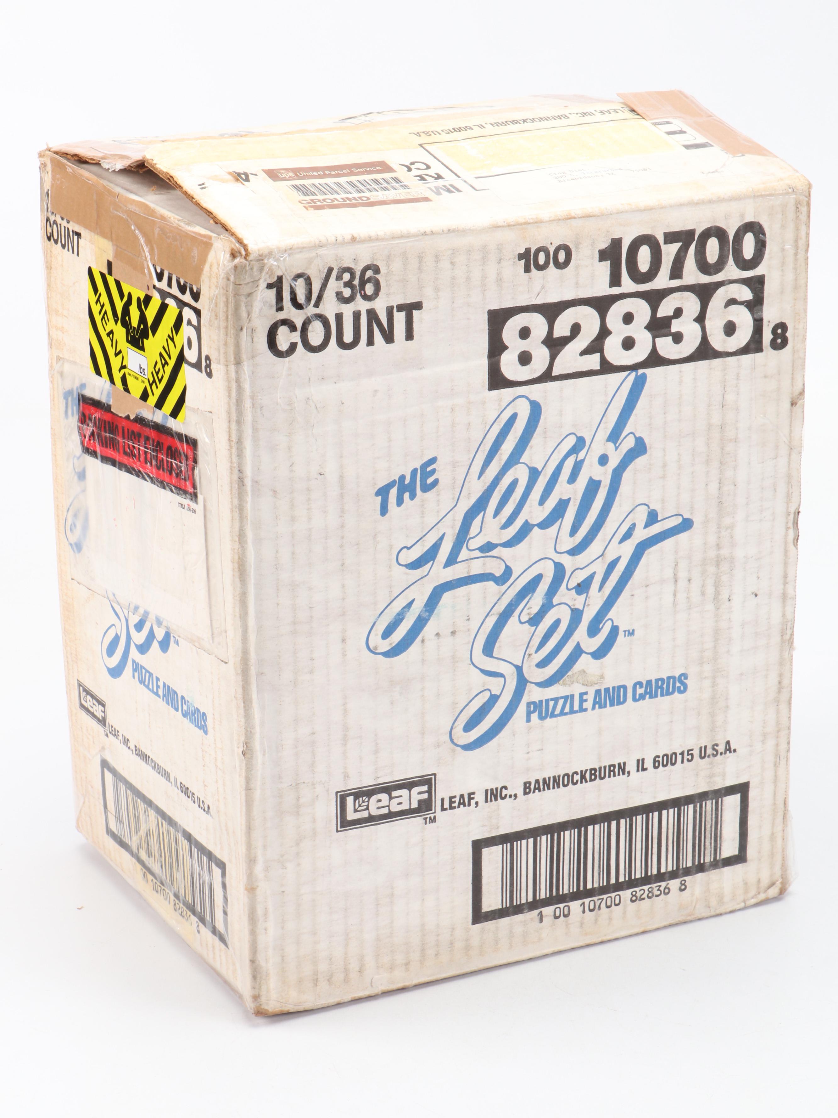 1991 Leaf Series Two Sealed Baseball Card Boxes with Open Case