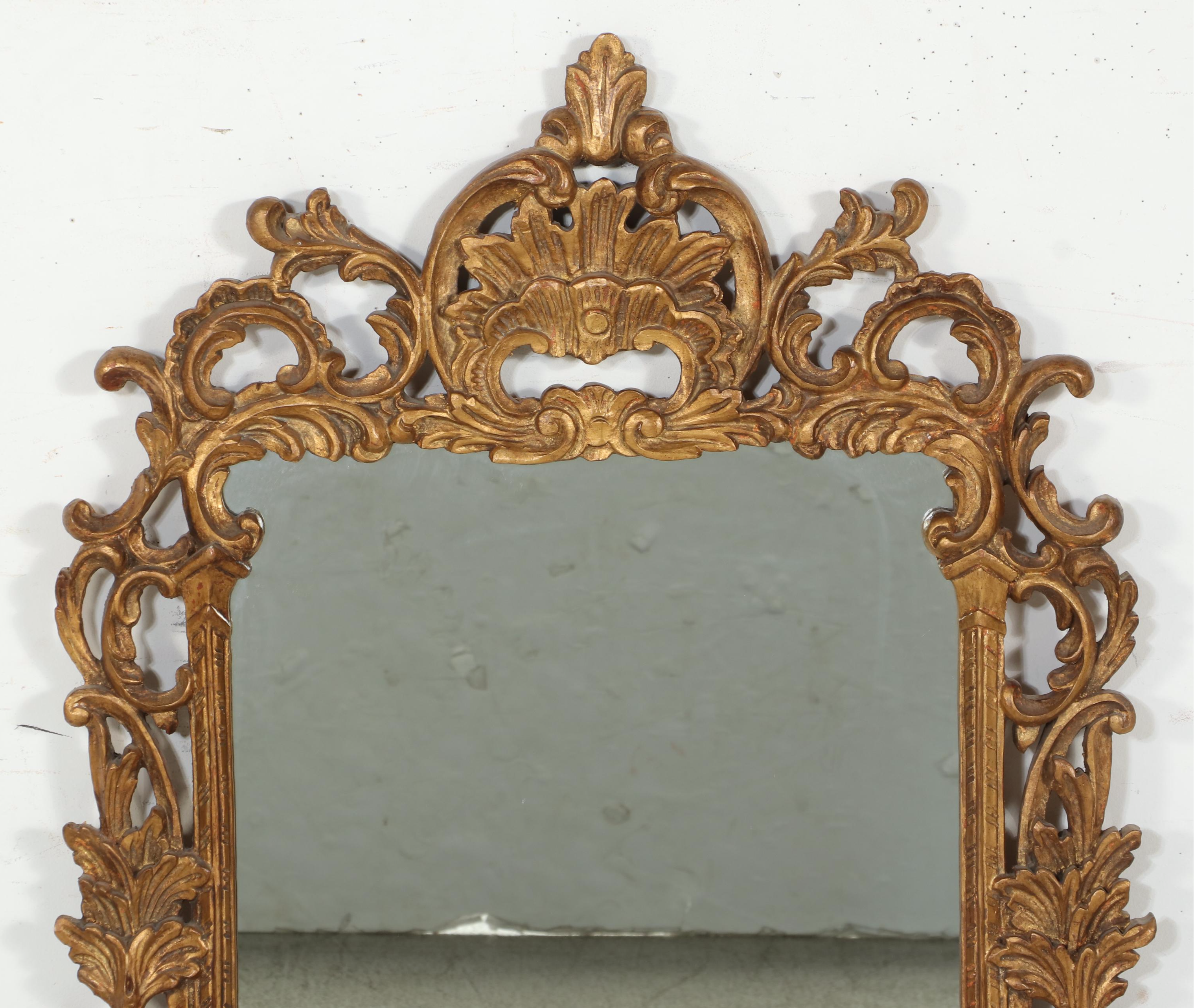 Palladio for Kindel Co. Furniture George III Style Giltwood Mirror, 20th Century