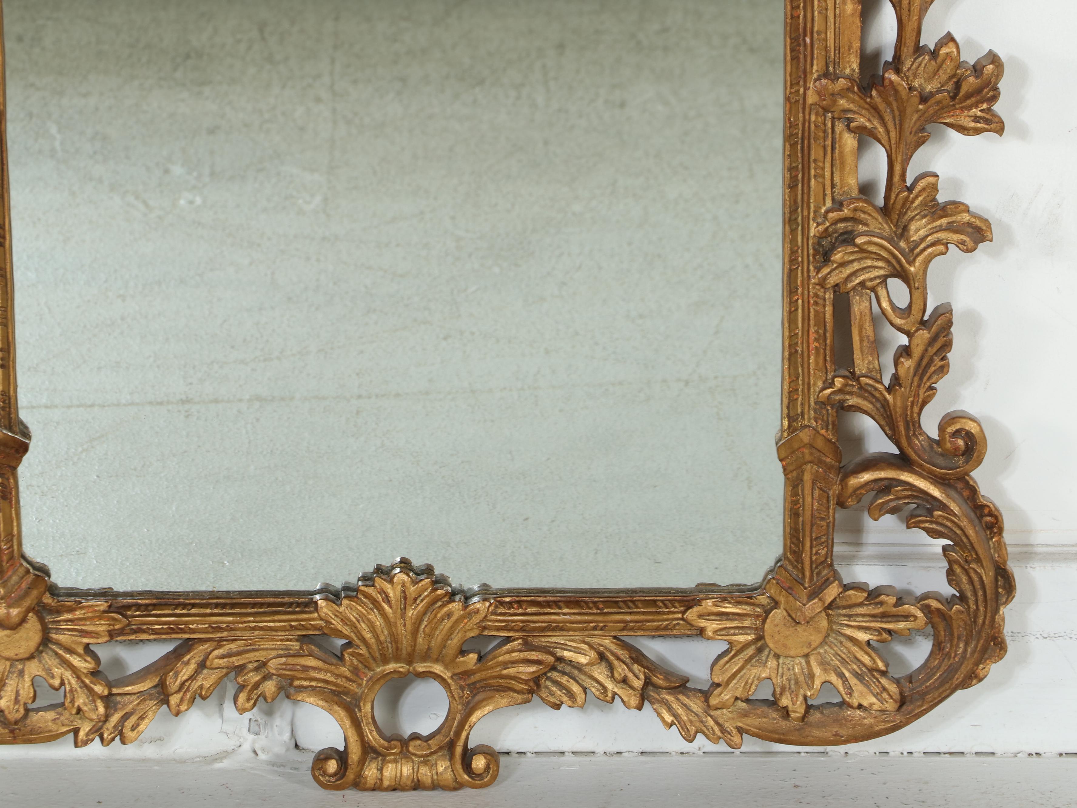 Palladio for Kindel Co. Furniture George III Style Giltwood Mirror, 20th Century