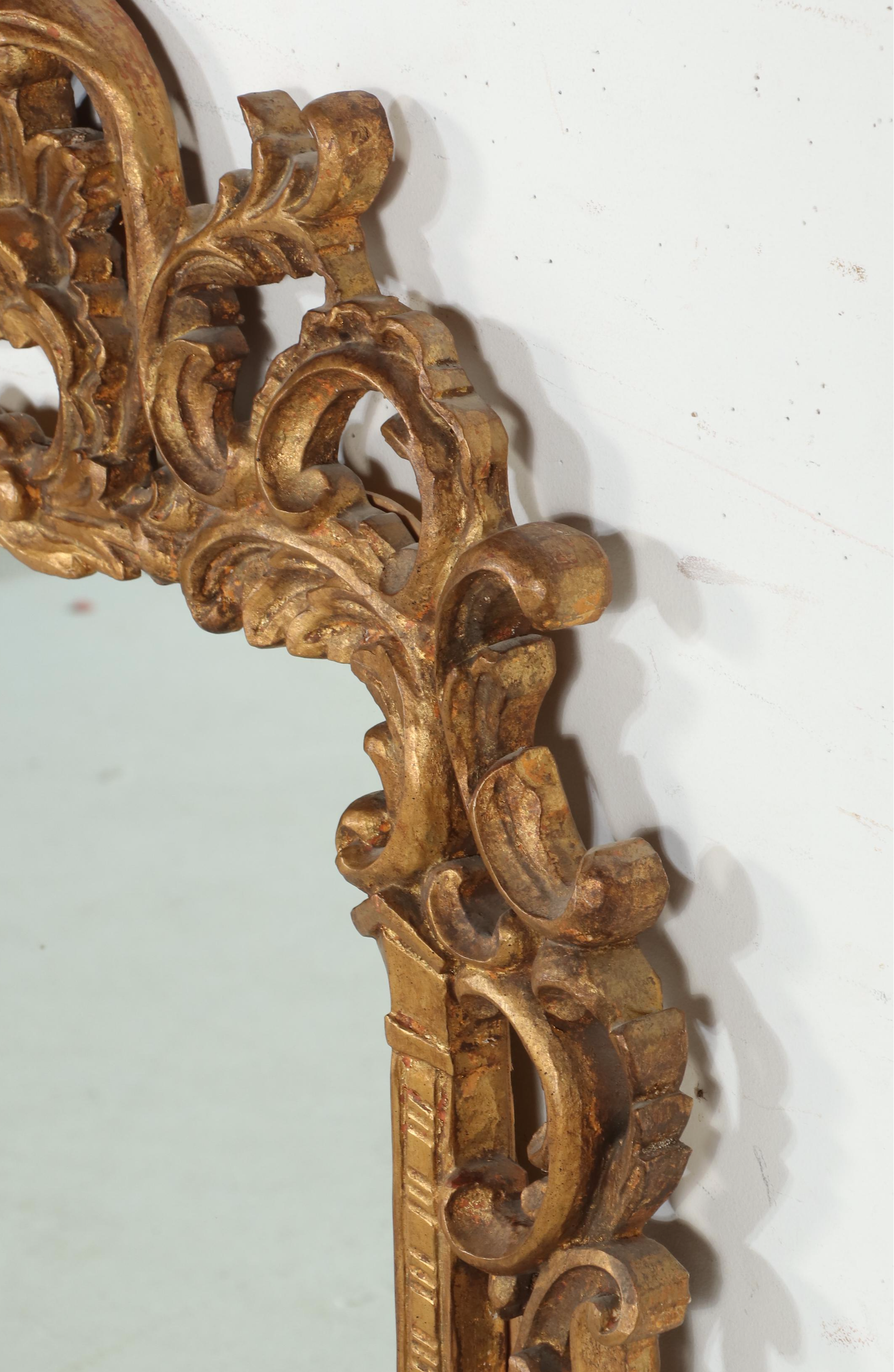 Palladio for Kindel Co. Furniture George III Style Giltwood Mirror, 20th Century