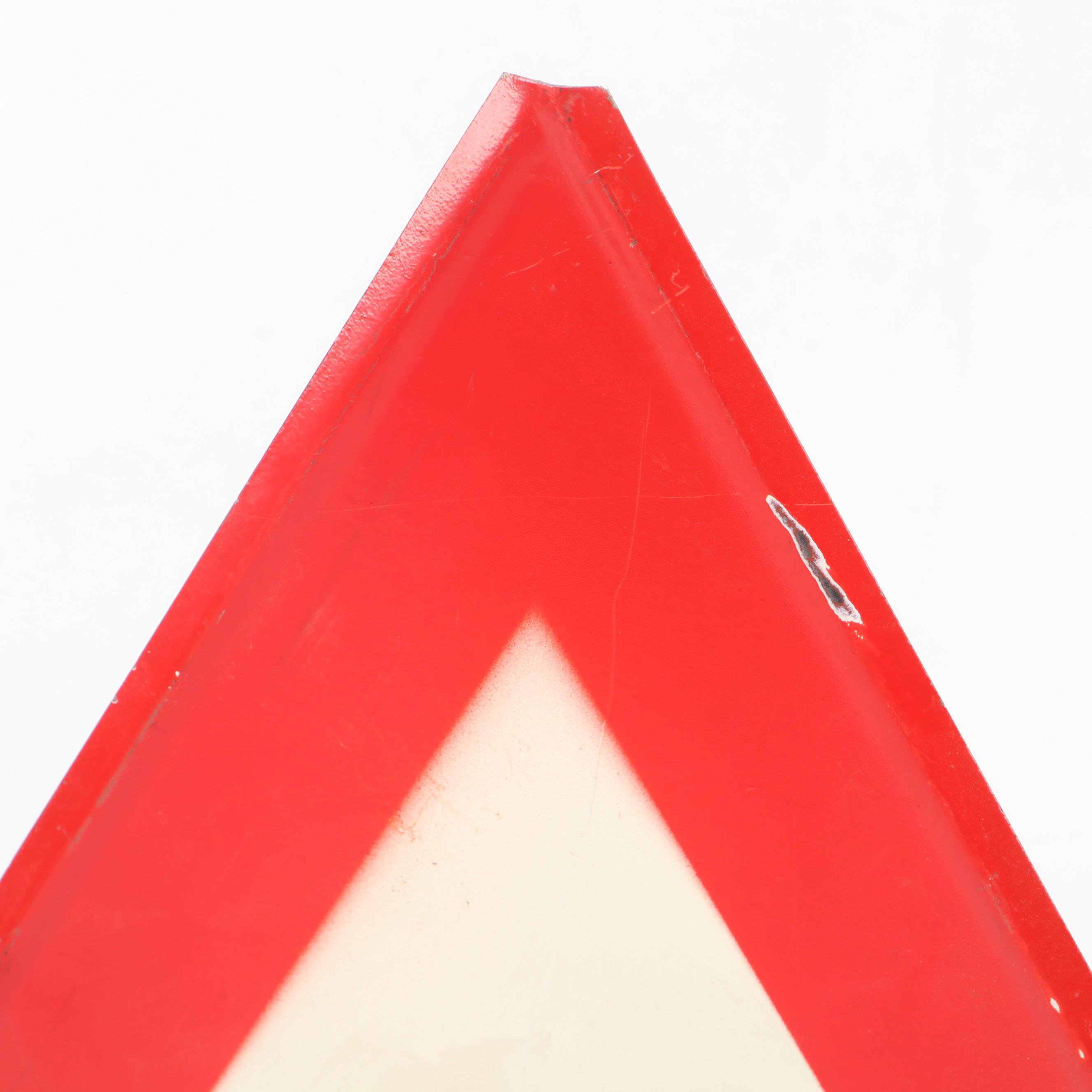 Pedestrian Crossing, Right of Way and Railroad Crossing Dutch Metal Street Signs