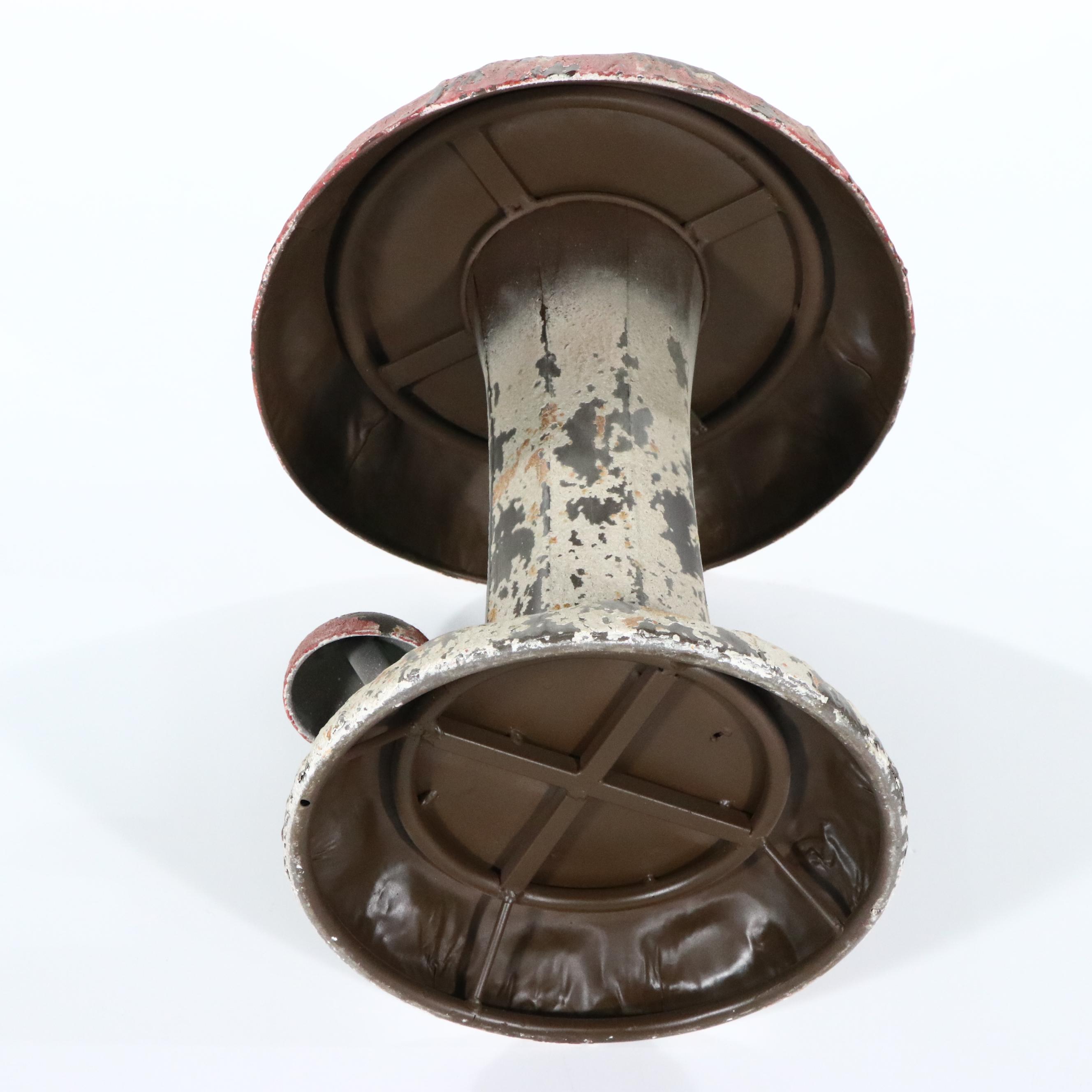 Painted Metal Toadstool Garden Stool