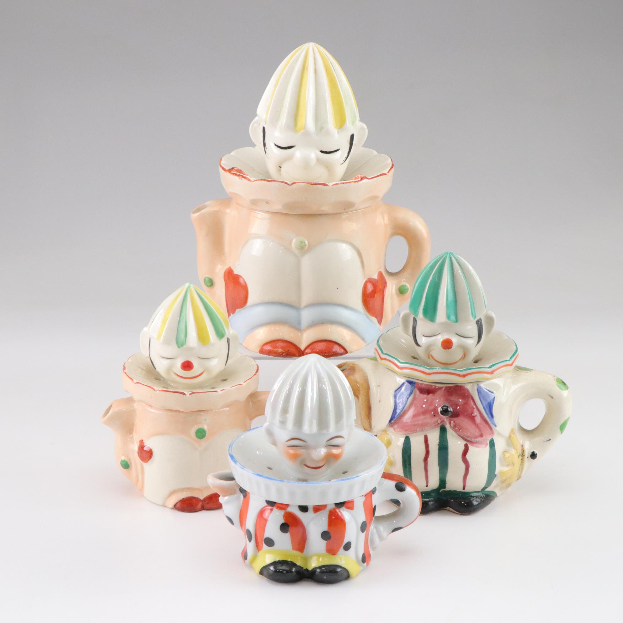 Ceramic Japanese Clown Juicer Reamers