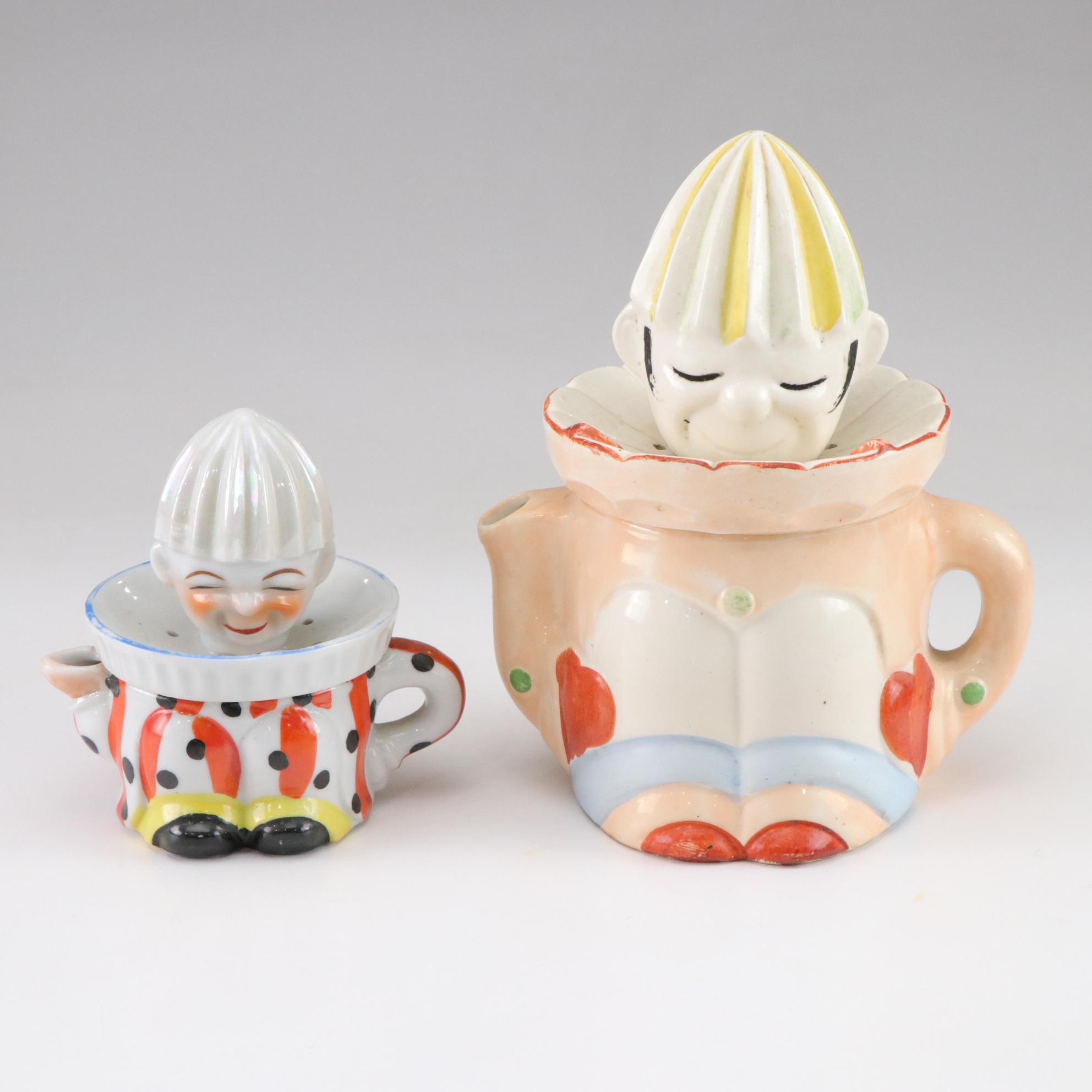Ceramic Japanese Clown Juicer Reamers